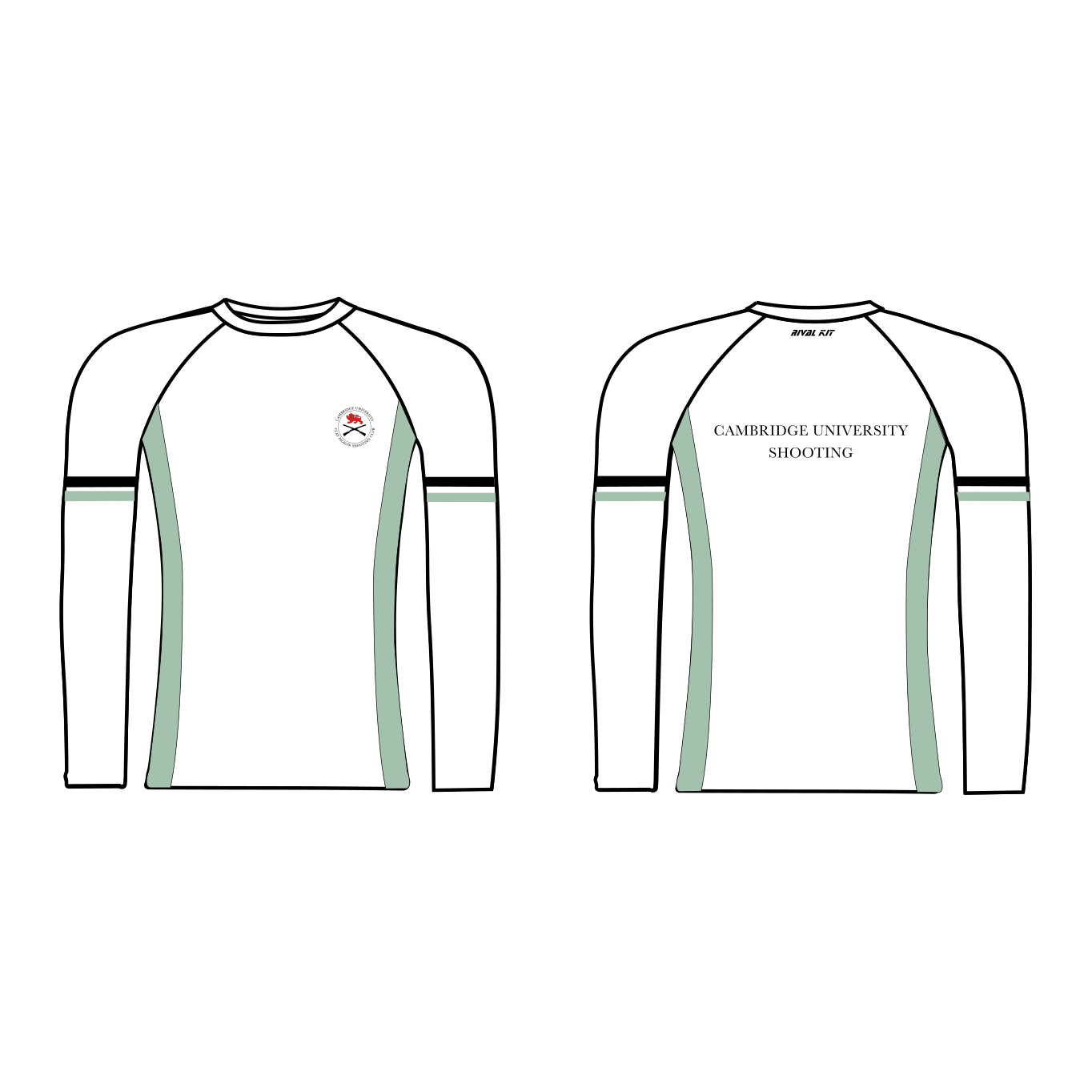 Cambridge University Shooting Team White Long Sleeve Base Layer