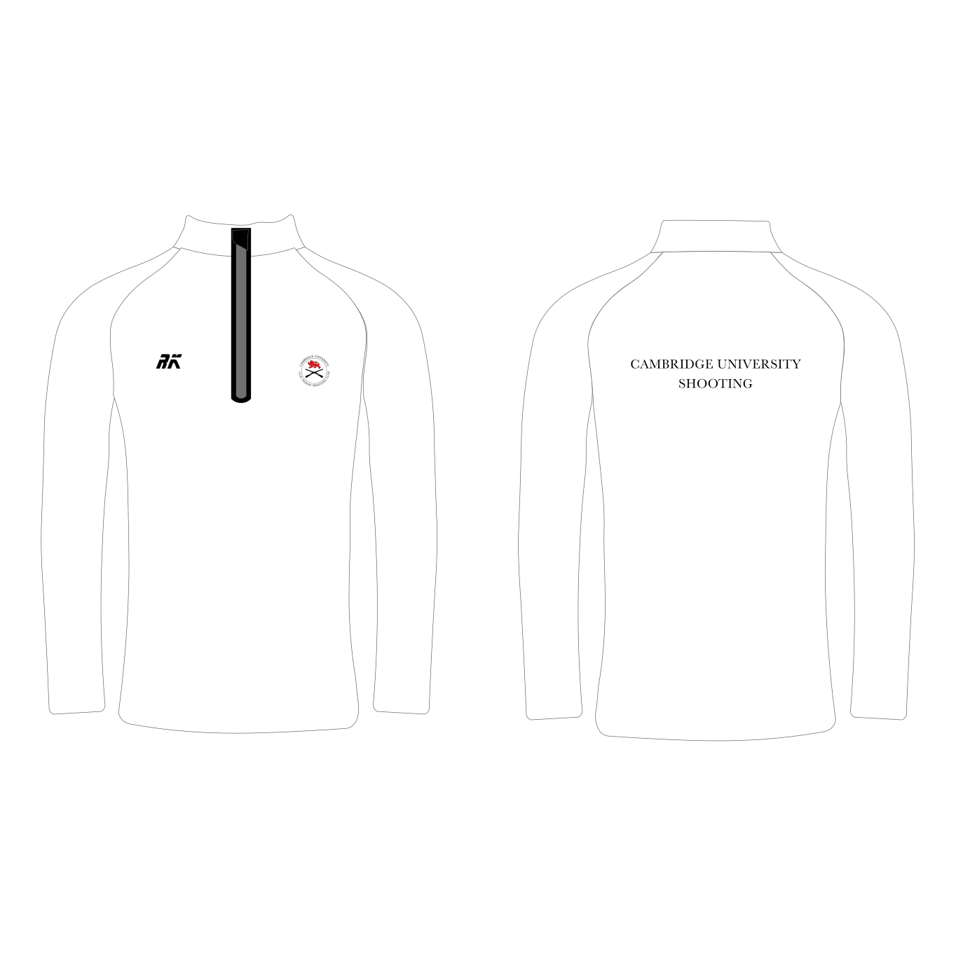 Cambridge University Shooting Team White Performance Q-zip