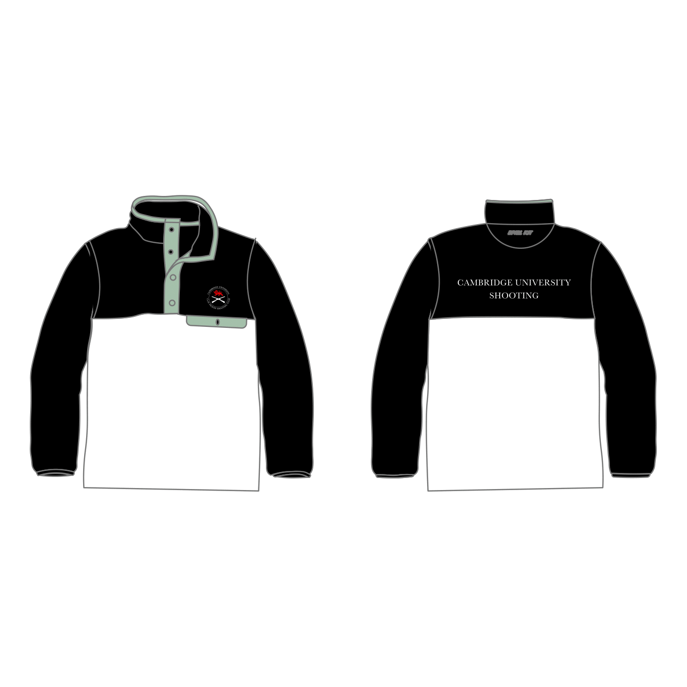 Cambridge University Shooting Team Black Pocket Fleece
