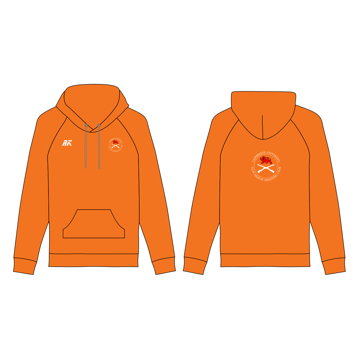 Cambridge University Shooting Team Orange Hoodie