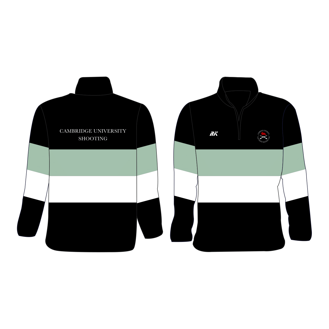 Cambridge University Shooting Team Black Zipped Fleece