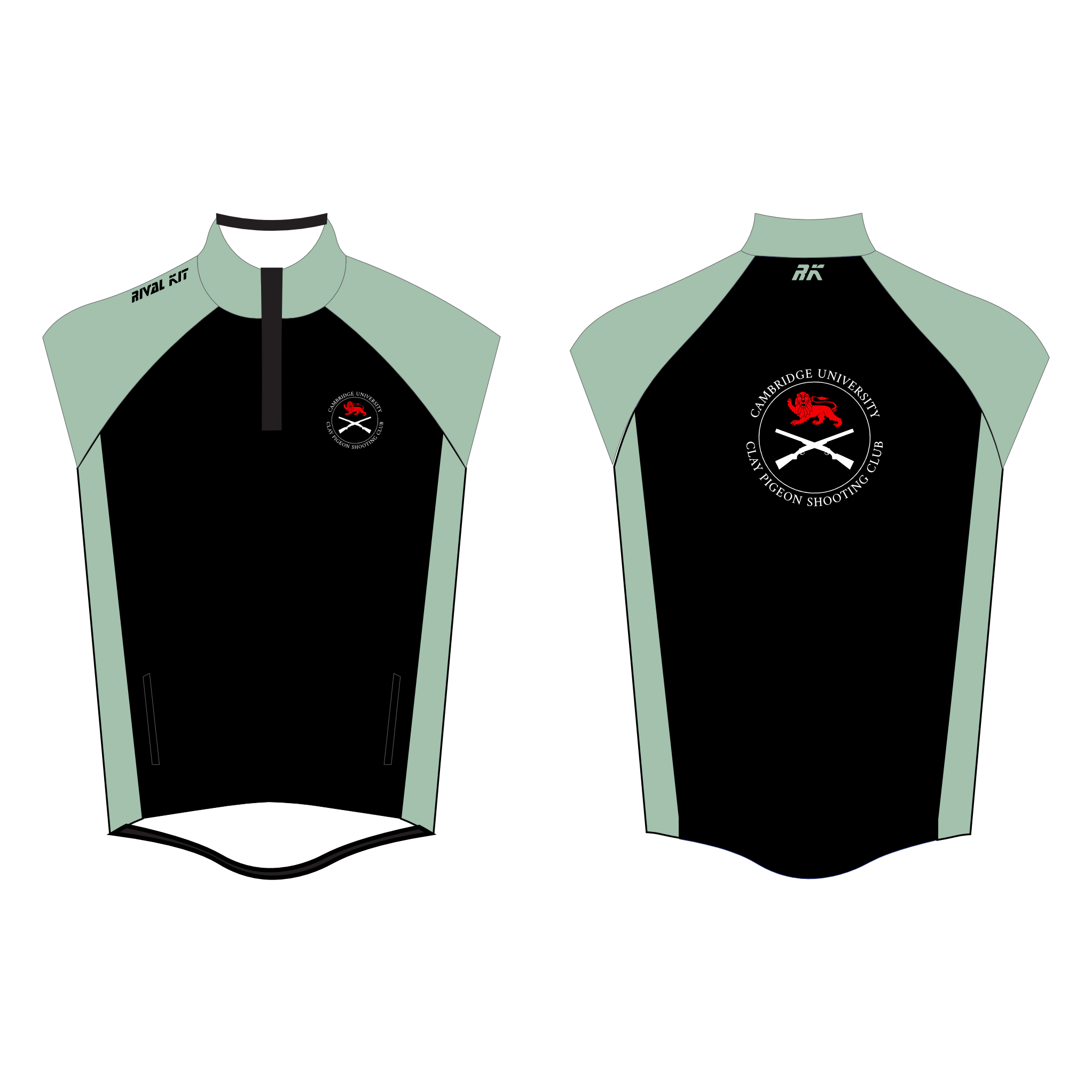 Cambridge University Shooting Team Black Base Gilet with Pockets