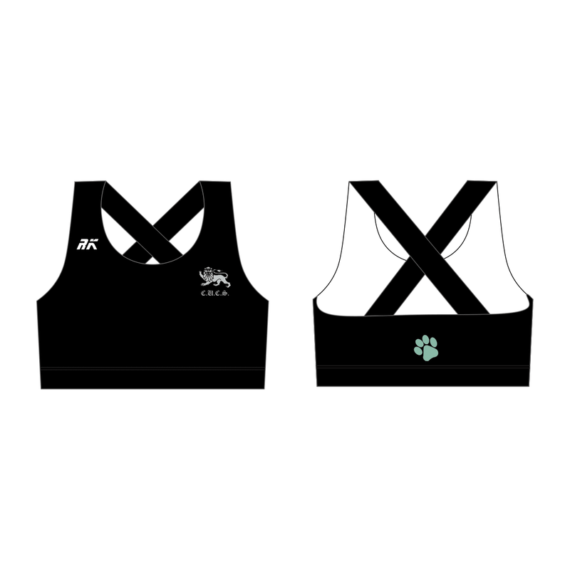 Cambridge University Cheerleading Society Cross Back Sports Bra