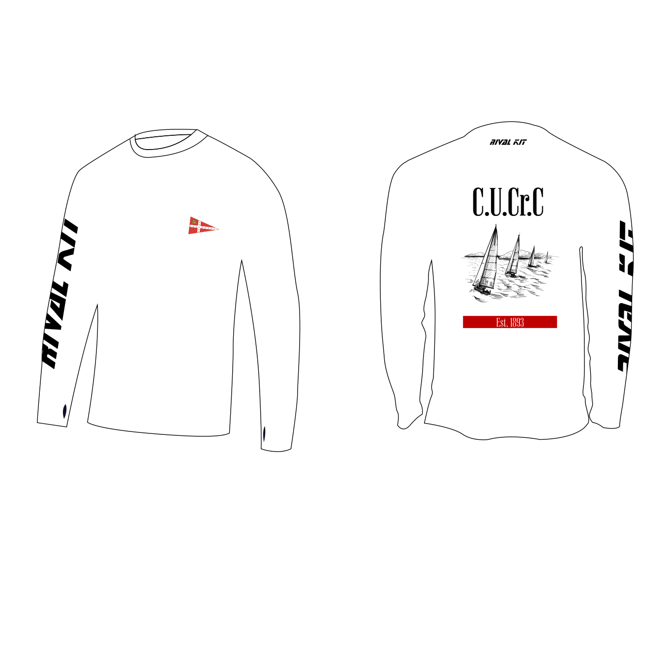 Cambridge Uni Sailing Team Long Sleeve Gym T-Shirt