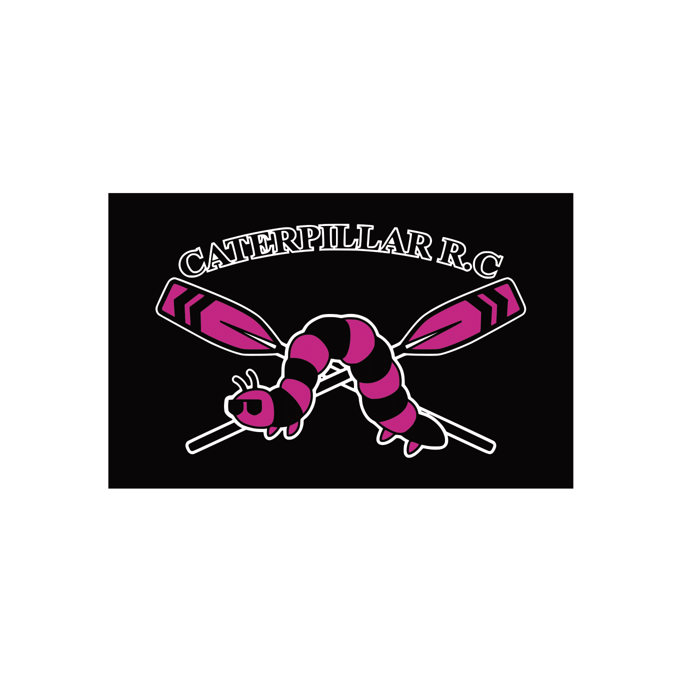 Caterpillar Rowing Club Bag Patch