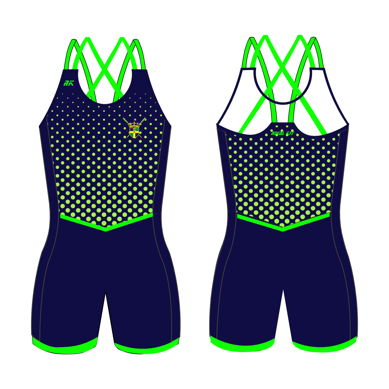 Christ Church Rowing Club Strappy AIOX High-Vis