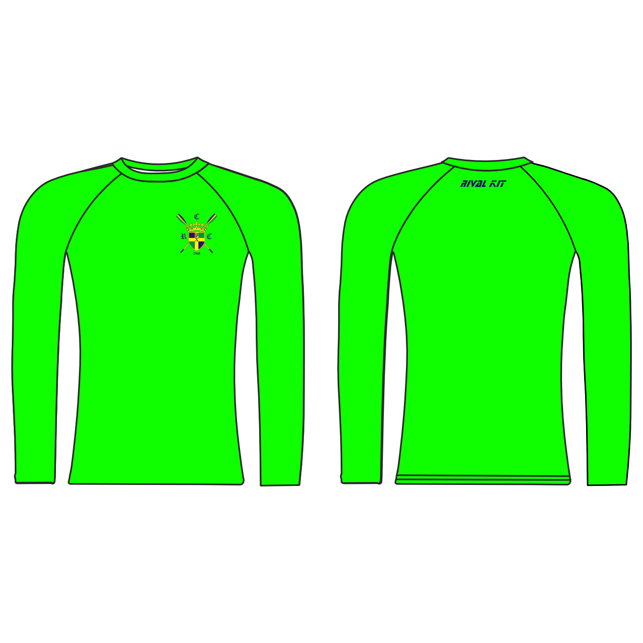 Christ Church Rowing Club Long Sleeve Baselayer High-Vis