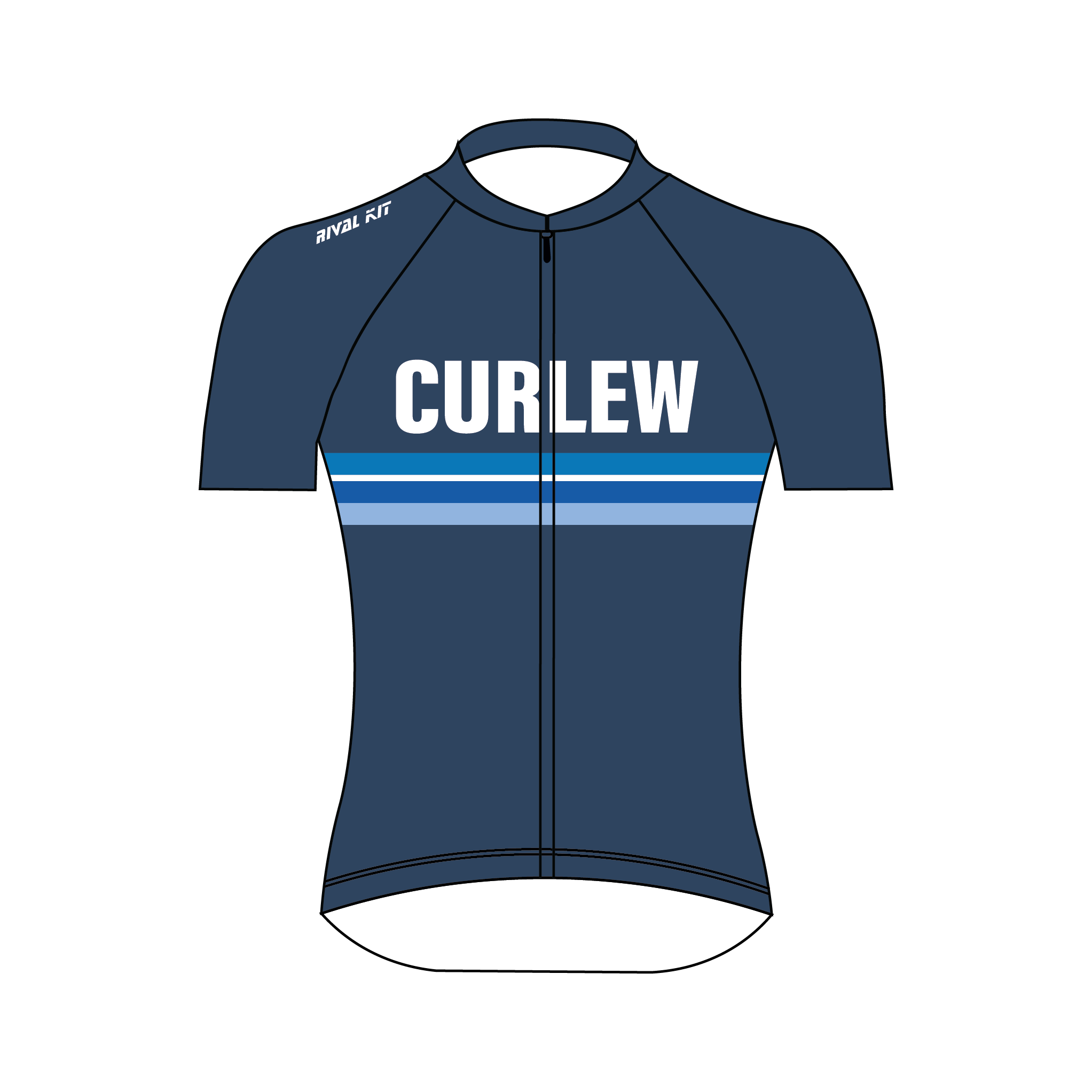Curlew Rowing Club Short Sleeve Cycling Jersey