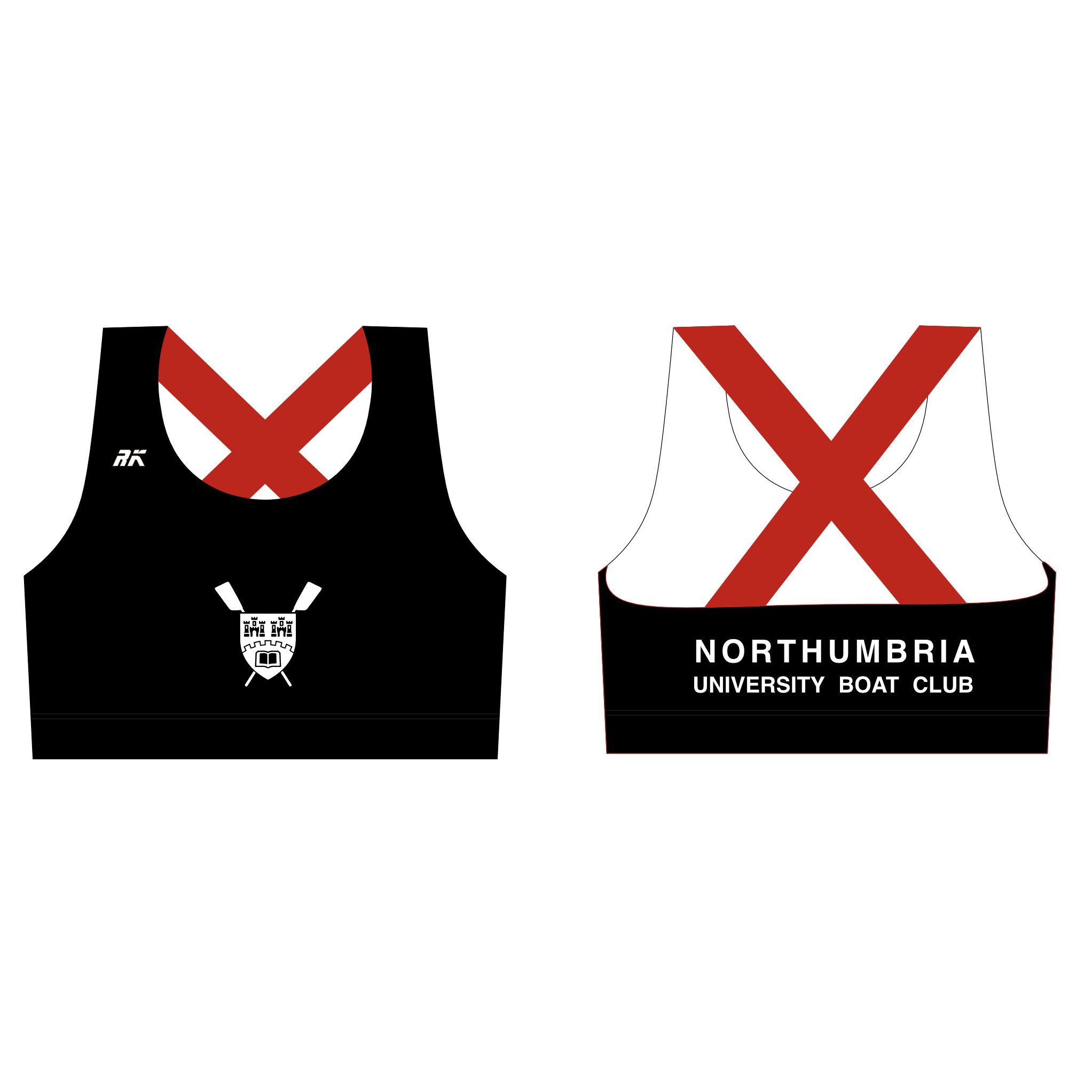 Northumbria University Boat Club CROSS STRAP Sports Bra