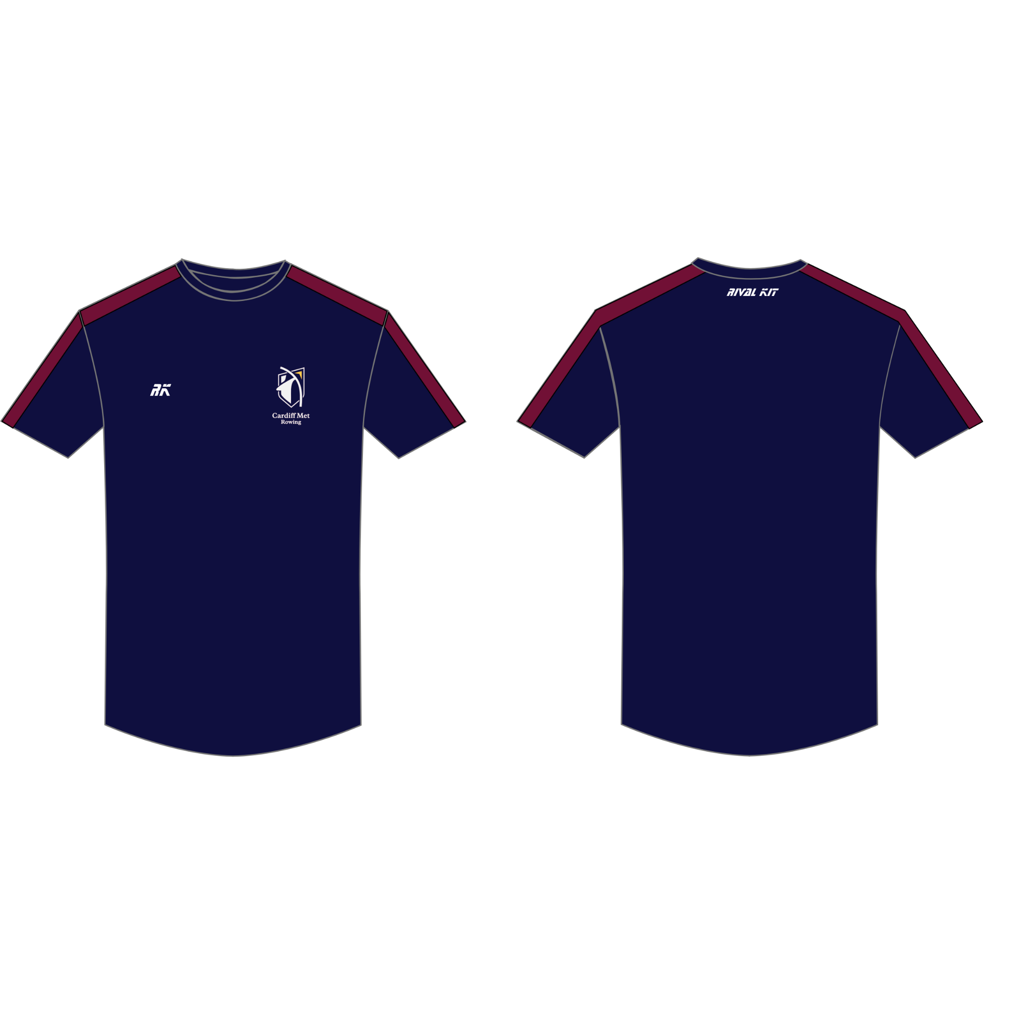 Cardiff Met Rowing Bespoke Gym T-Shirt