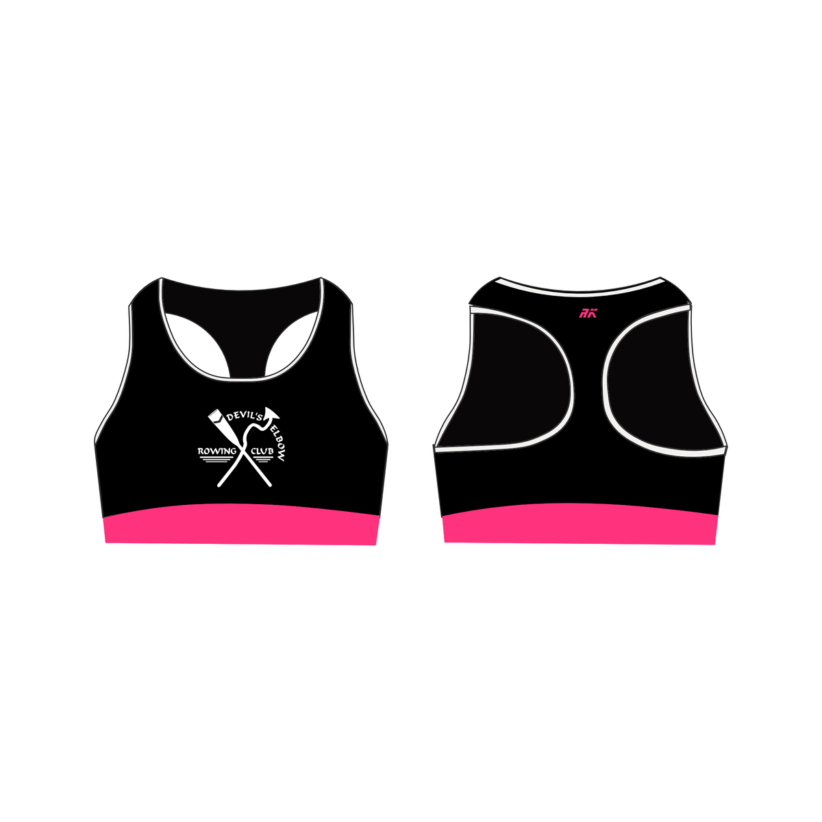 Devil's Elbow Rowing Club Racerback Sports Bra