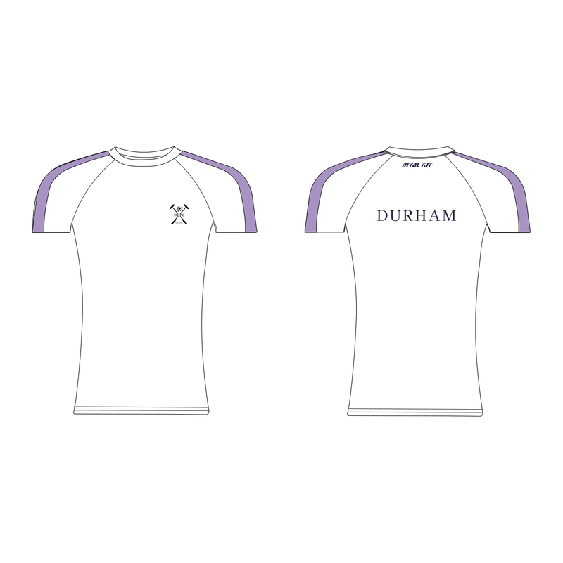 Durham Polo Club White Short Sleeve Base-Layer