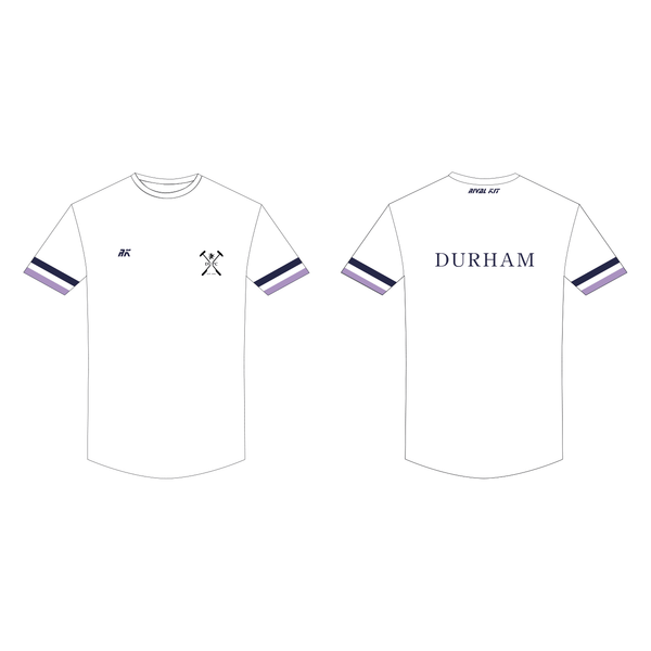 Durham Polo Club White Bespoke Gym T-Shirt