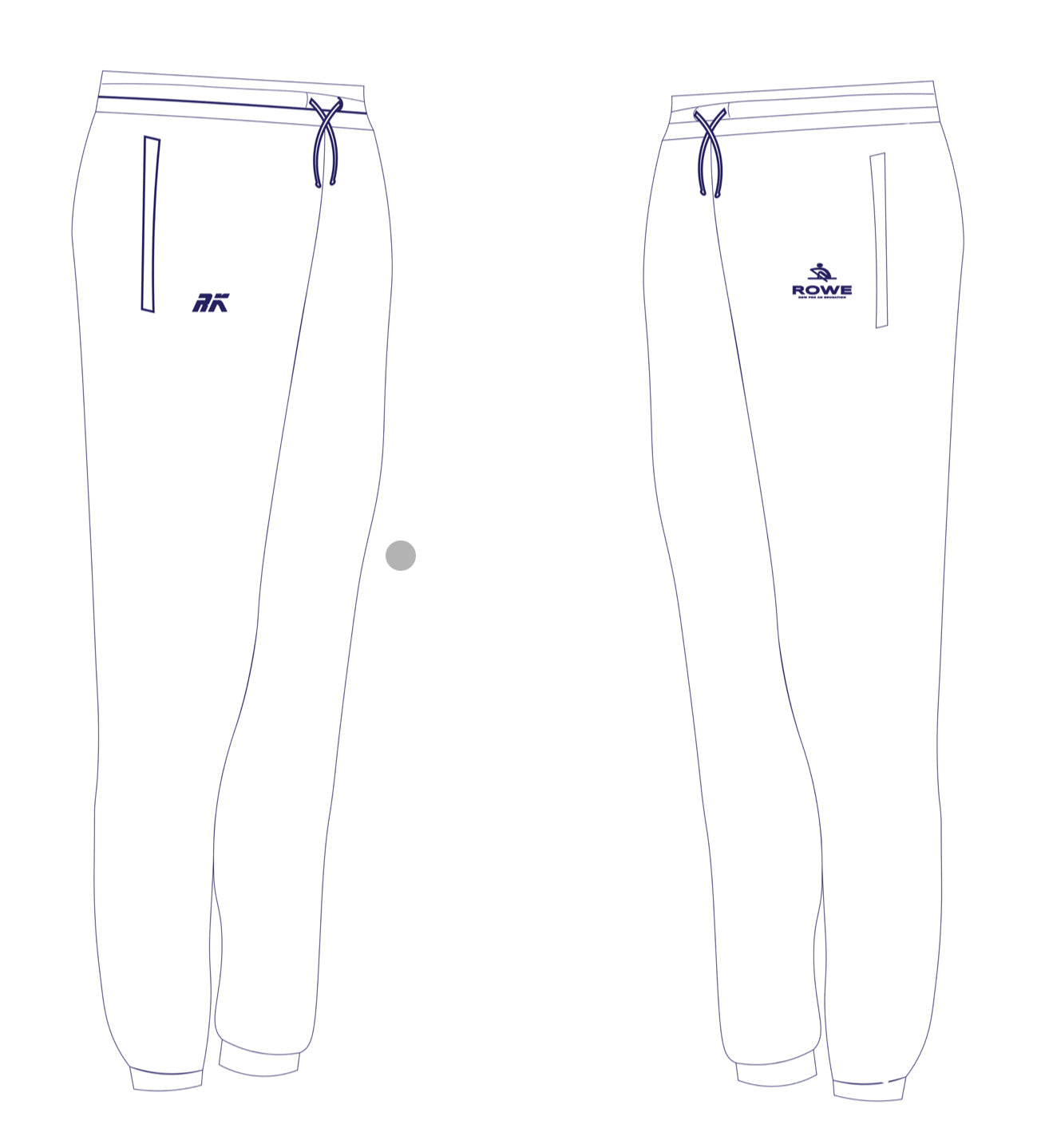 ROWE White Joggies