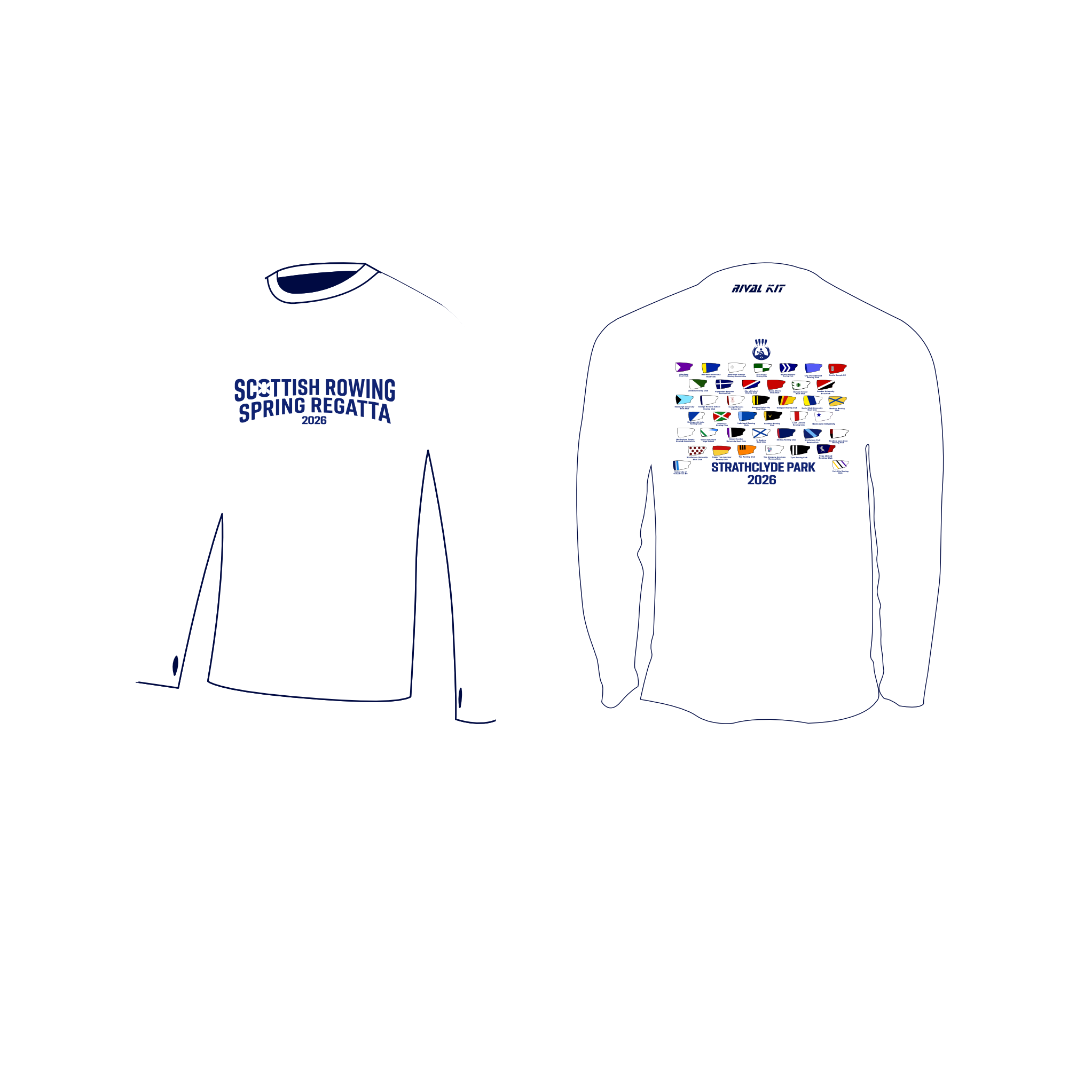 SPRING REGATTA cotton Long sleeve WHITE