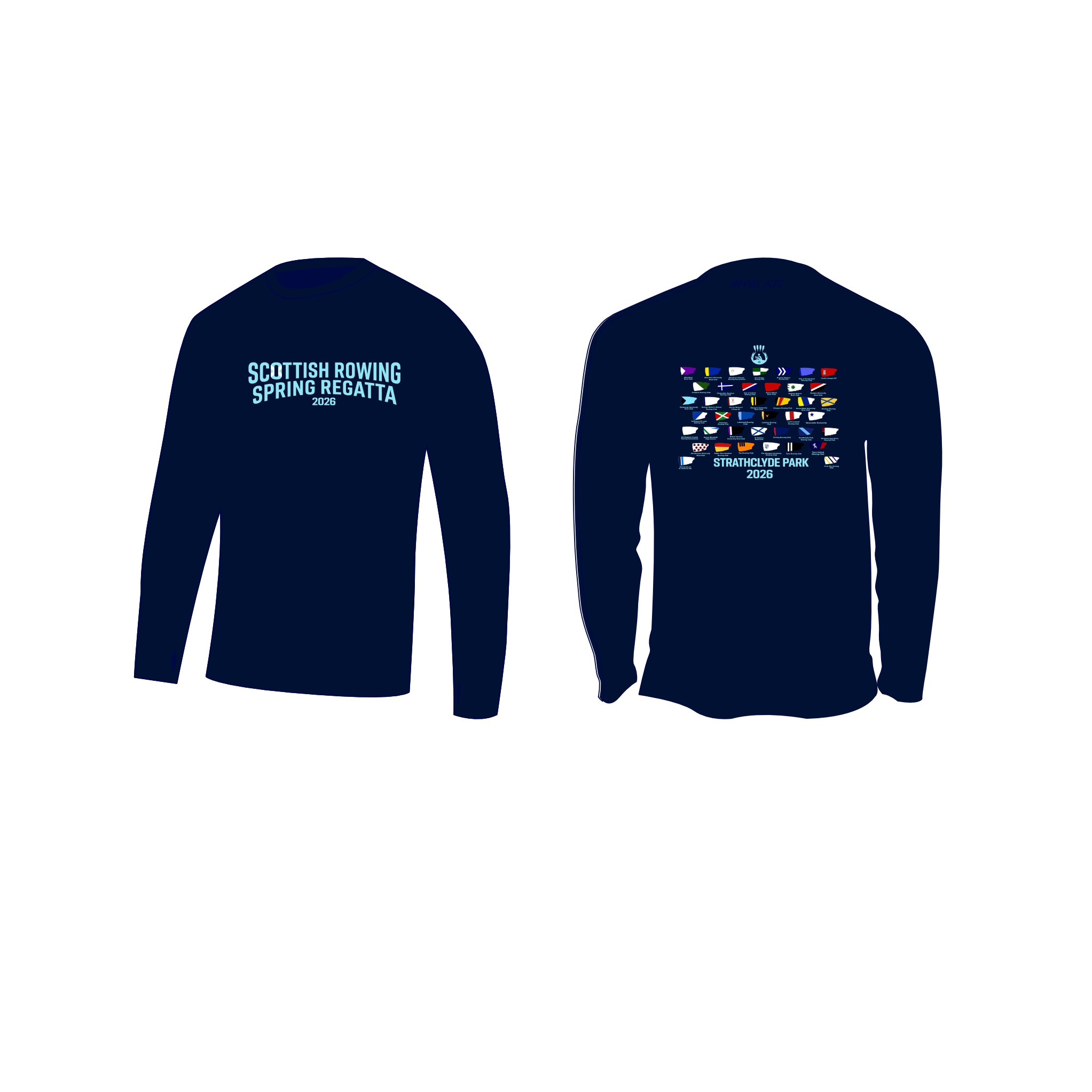 SPRING REGATTA cotton Long sleeve NAVY