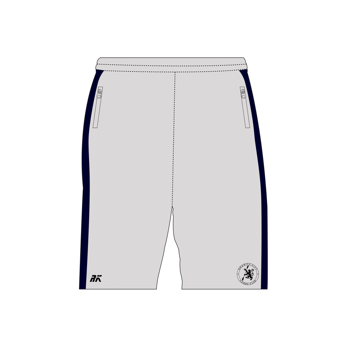 Granite City Canoe Club Grey Male Gym Shorts