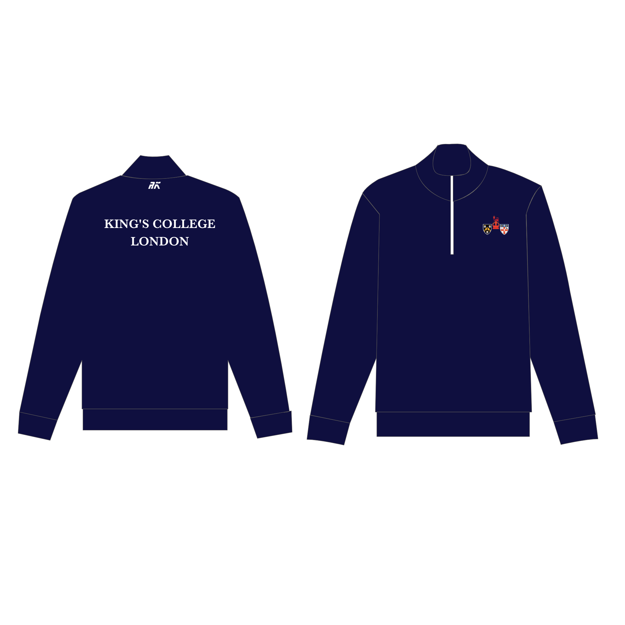 King's College London Boat Club Cotton QZip