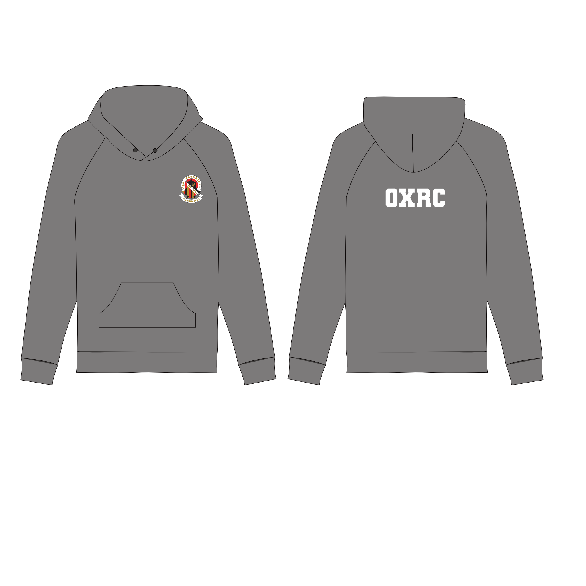 Old Xavierians Rowing Club Hoodie Grey