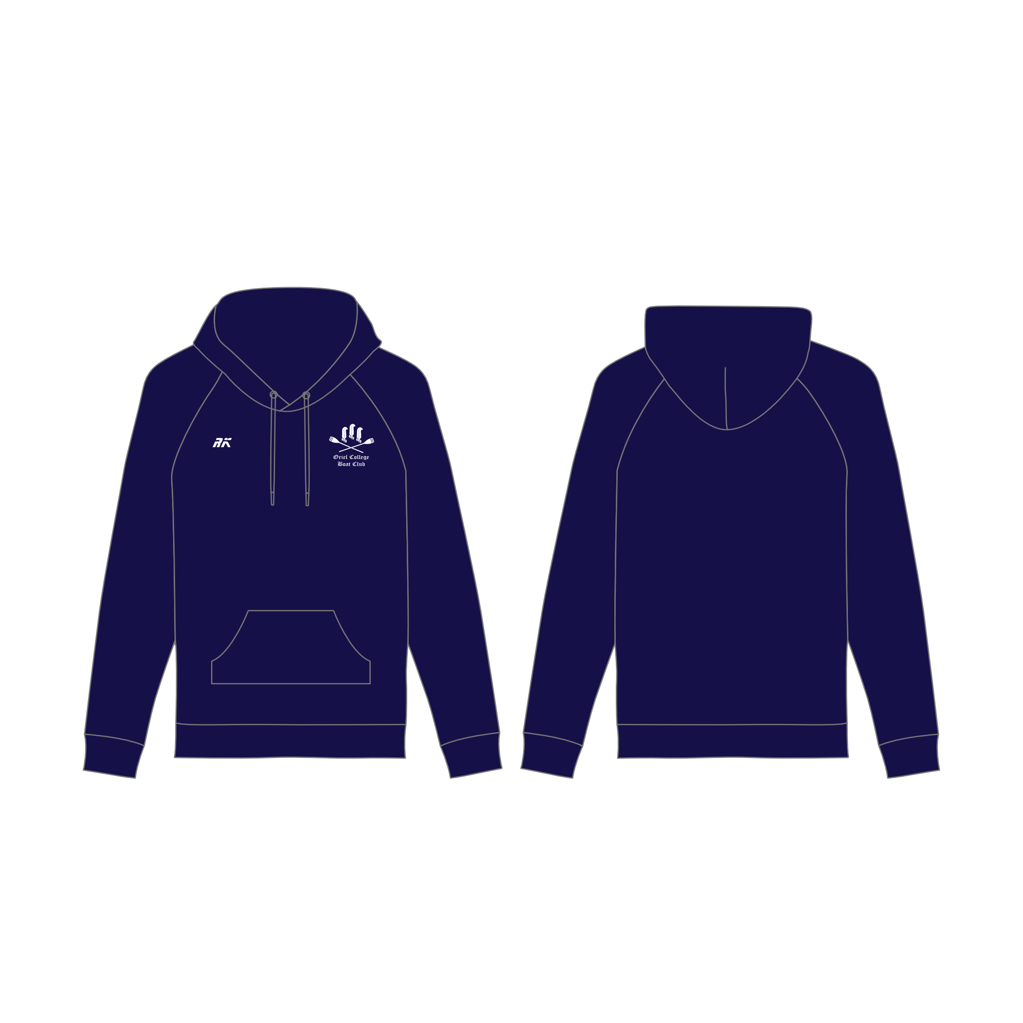 Oriel College Boat Club Oxford Casual Hoodie