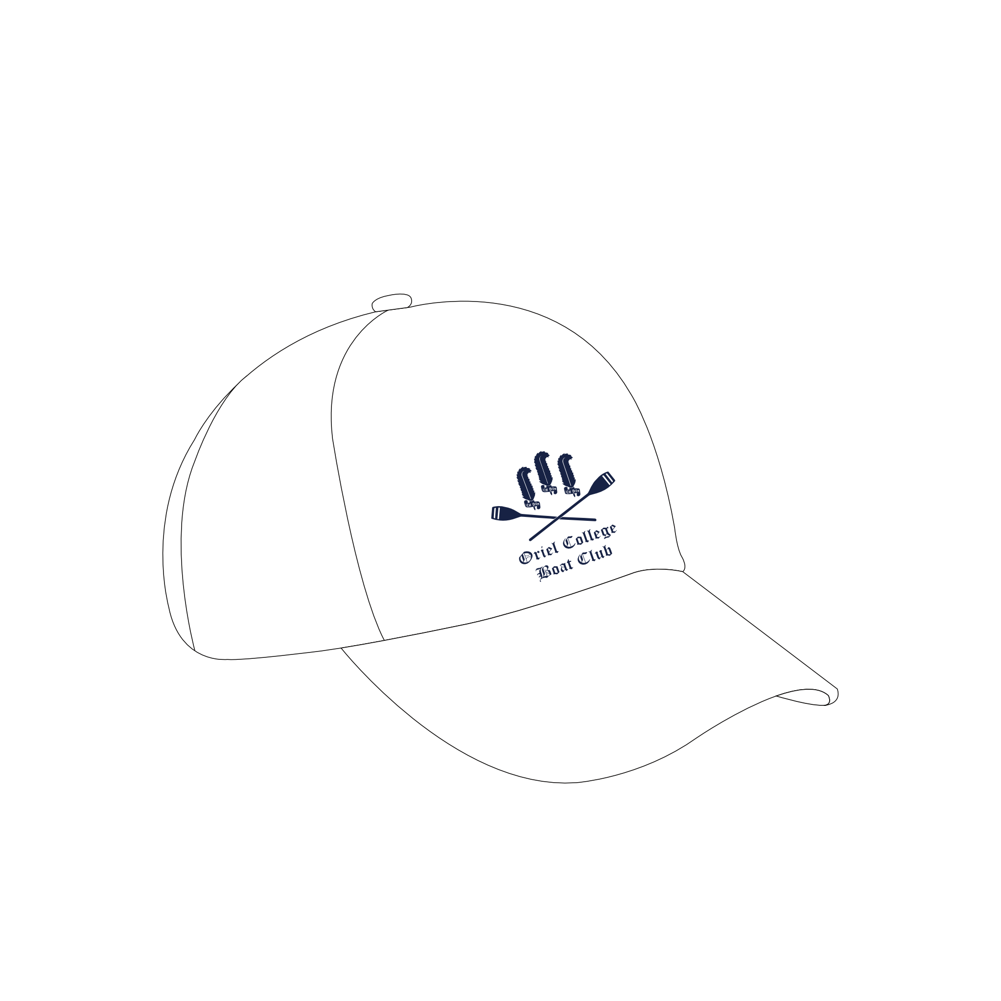 Oriel College Boat Club Oxford Cap WHITE