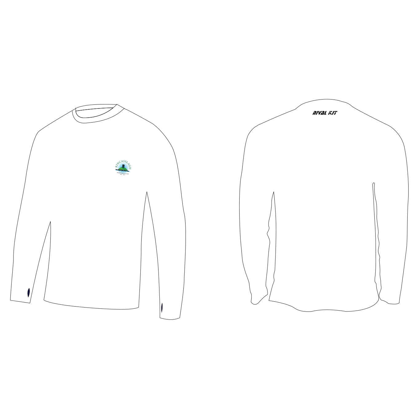 Kincasslagh Rowing Club Long Sleeve Gym T-Shirt
