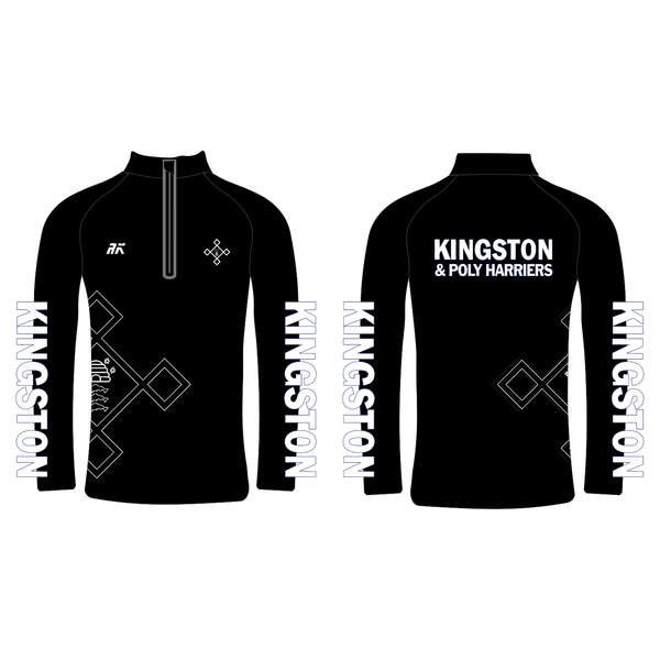 Kingston AC & Polytechnic Harriers Performance Q-Zip with Logo Design