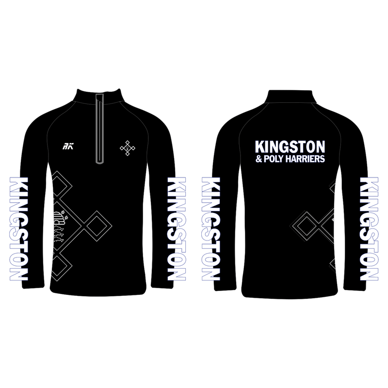 Kingston AC & Polytechnic Harriers Performance Q-Zip with Logo Design