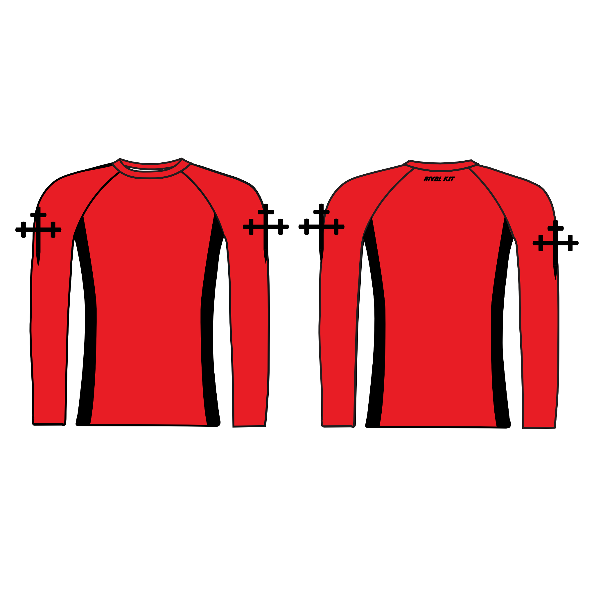 Somerville College Boat club LONG SLEEVE BASELAYER red