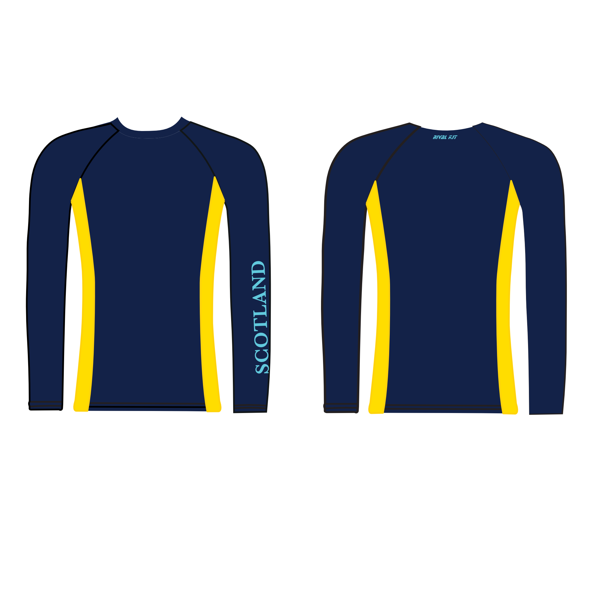 Scotland Team HIR COSTAL 2025 Long Sleeve Base-Layer
