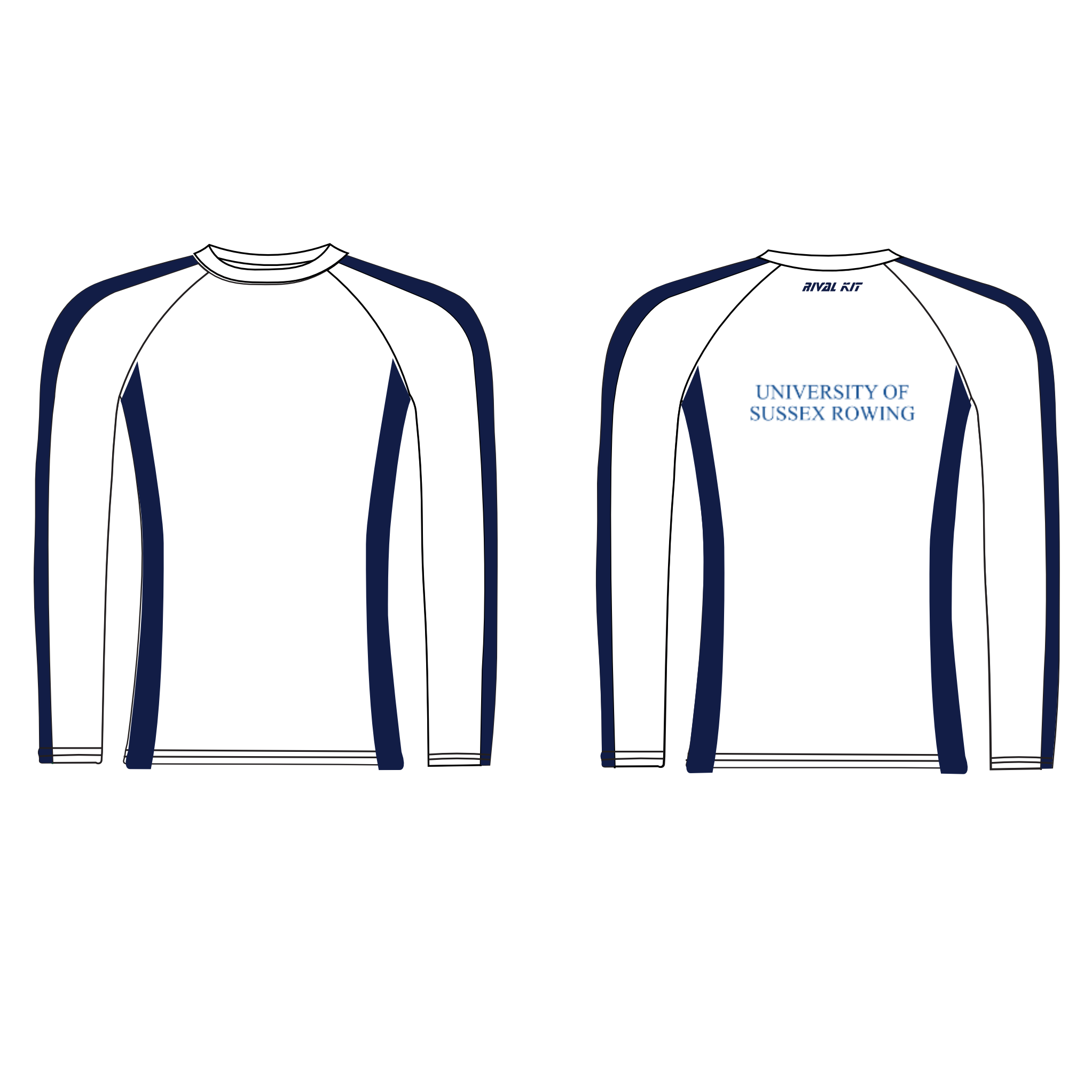 Sussex University Boat Club LONG SLEEVE Sleeve Base-Layer 2