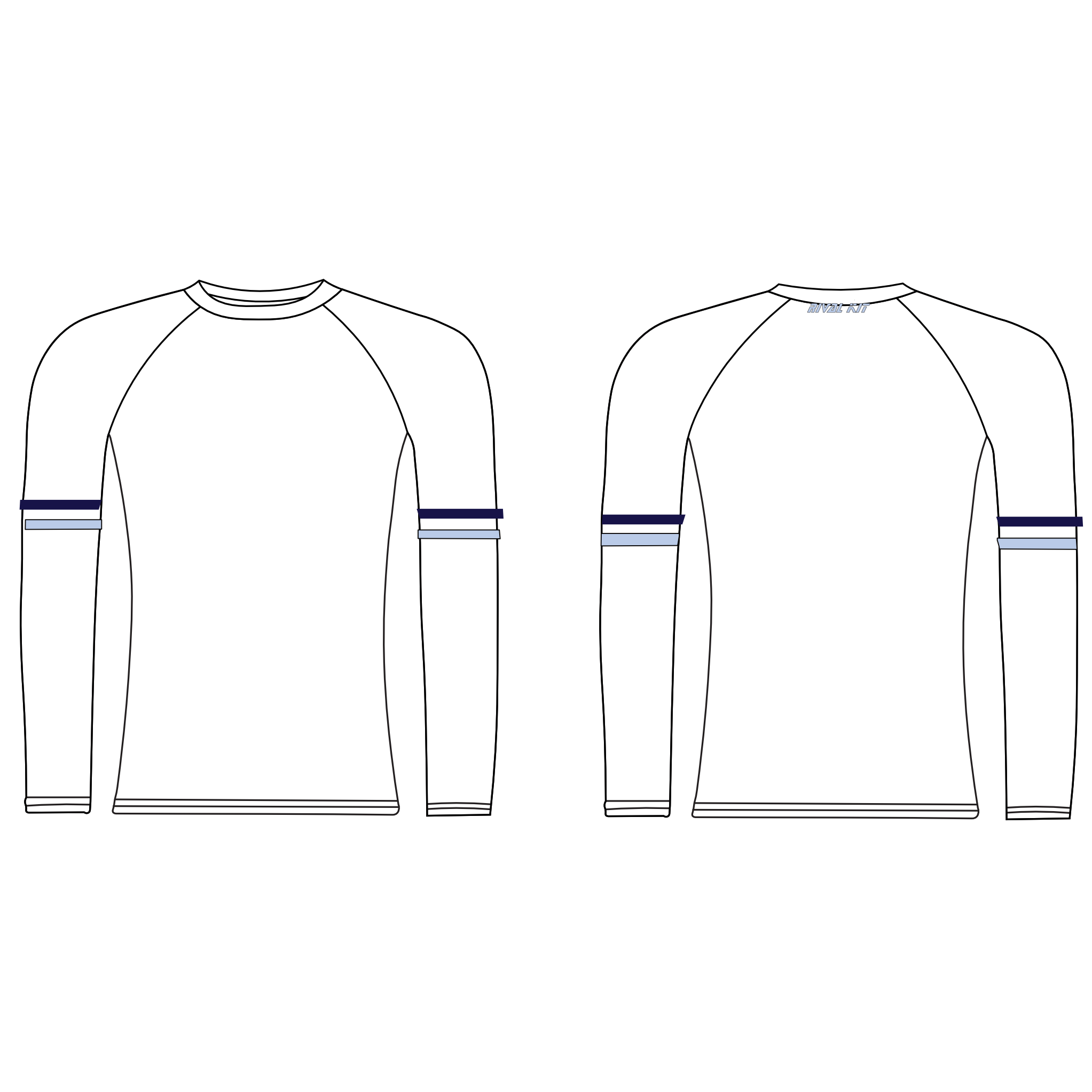 Plymouth University Boat Club LONG SLEEVE Base-Layer WHITE