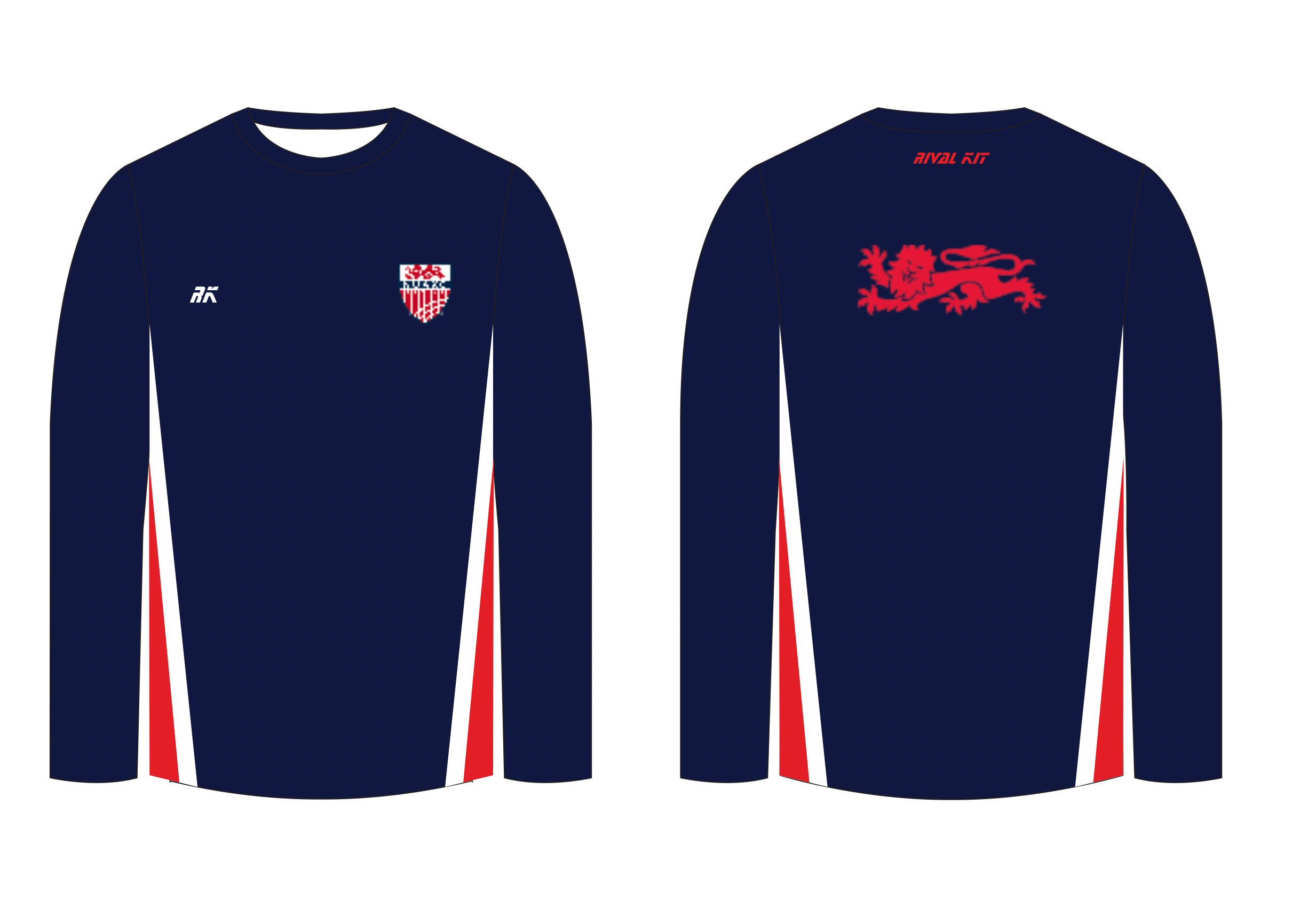 Newcastle University Athletics and Cross Country Club Long Sleeve Navy Gym T-Shirt