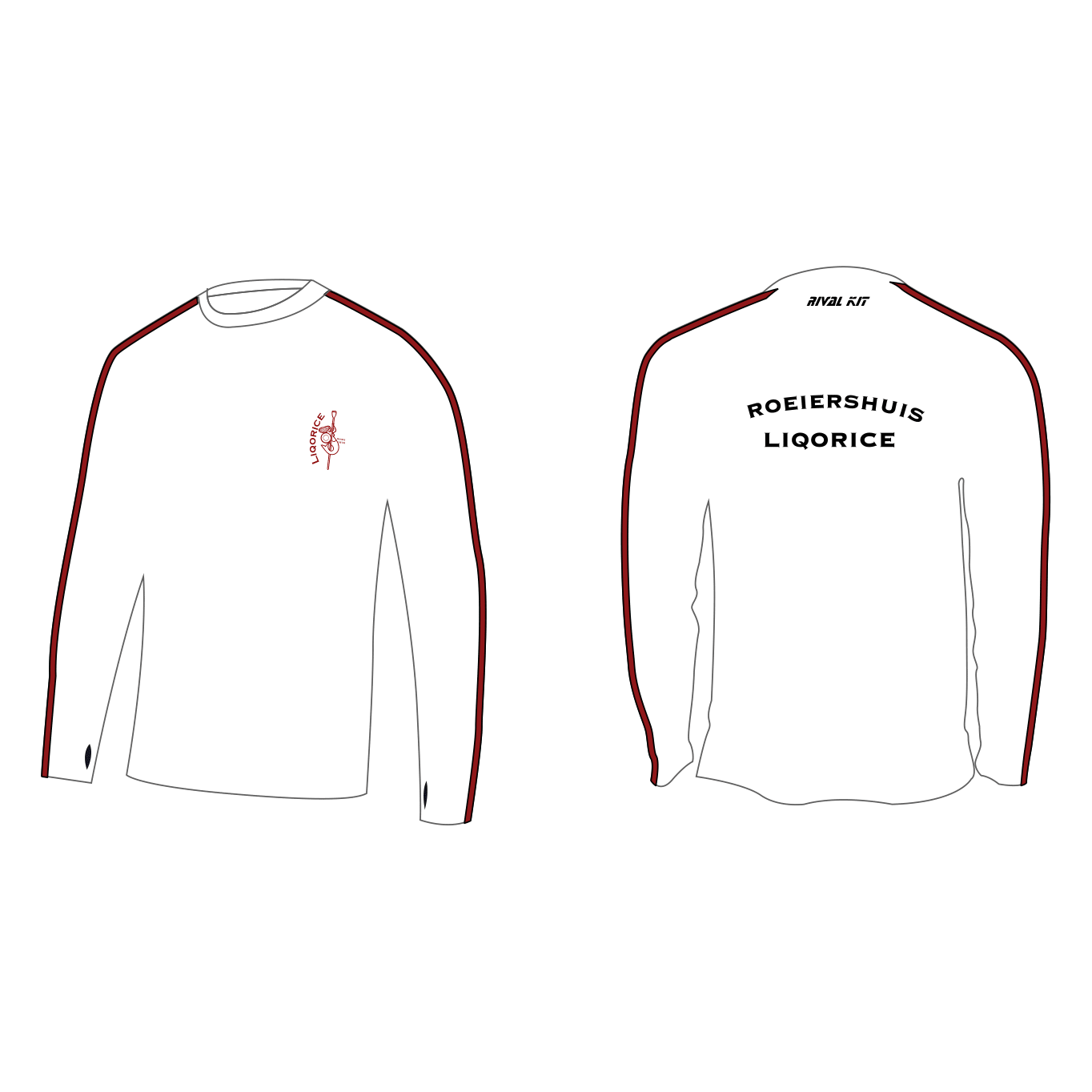 Liqorice Long Sleeve Gym T-Shirt