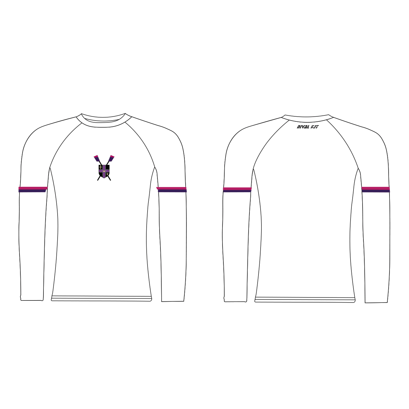 Loughborough Students Rowing Club White Long Sleeve Baselayer