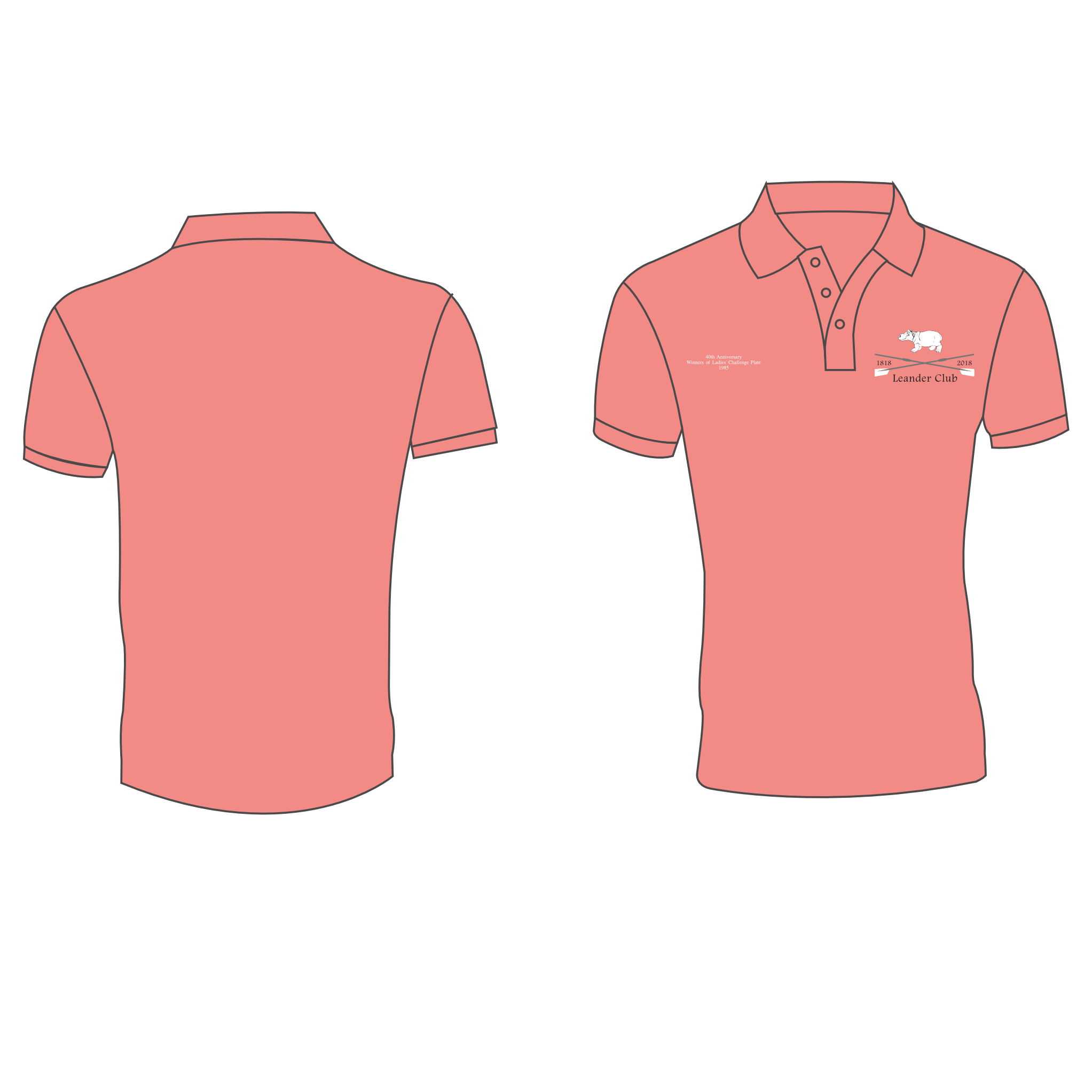 Leander Pink Polo Ladies’ Challenge Plate 1985