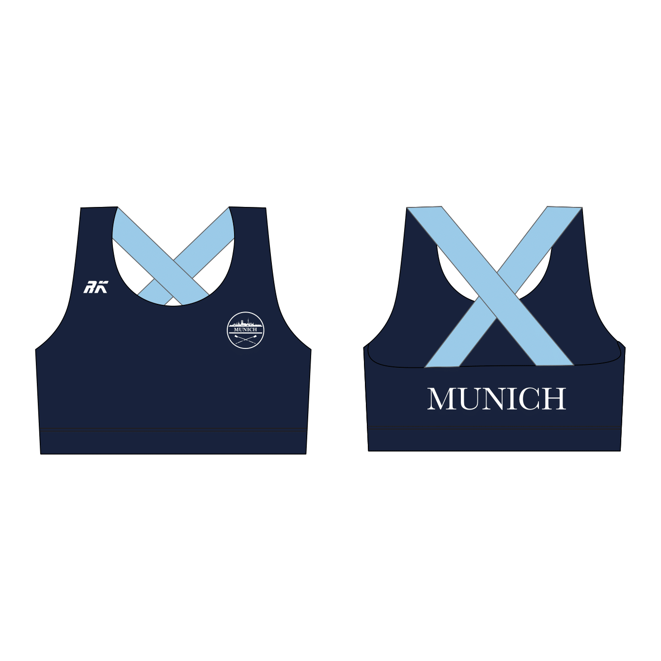 Munich8 Sports Cross Back Bra