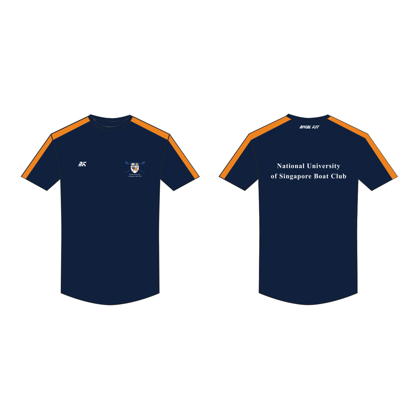 National University of Singapore Boat Club Black Bespoke Gym T-Shirt