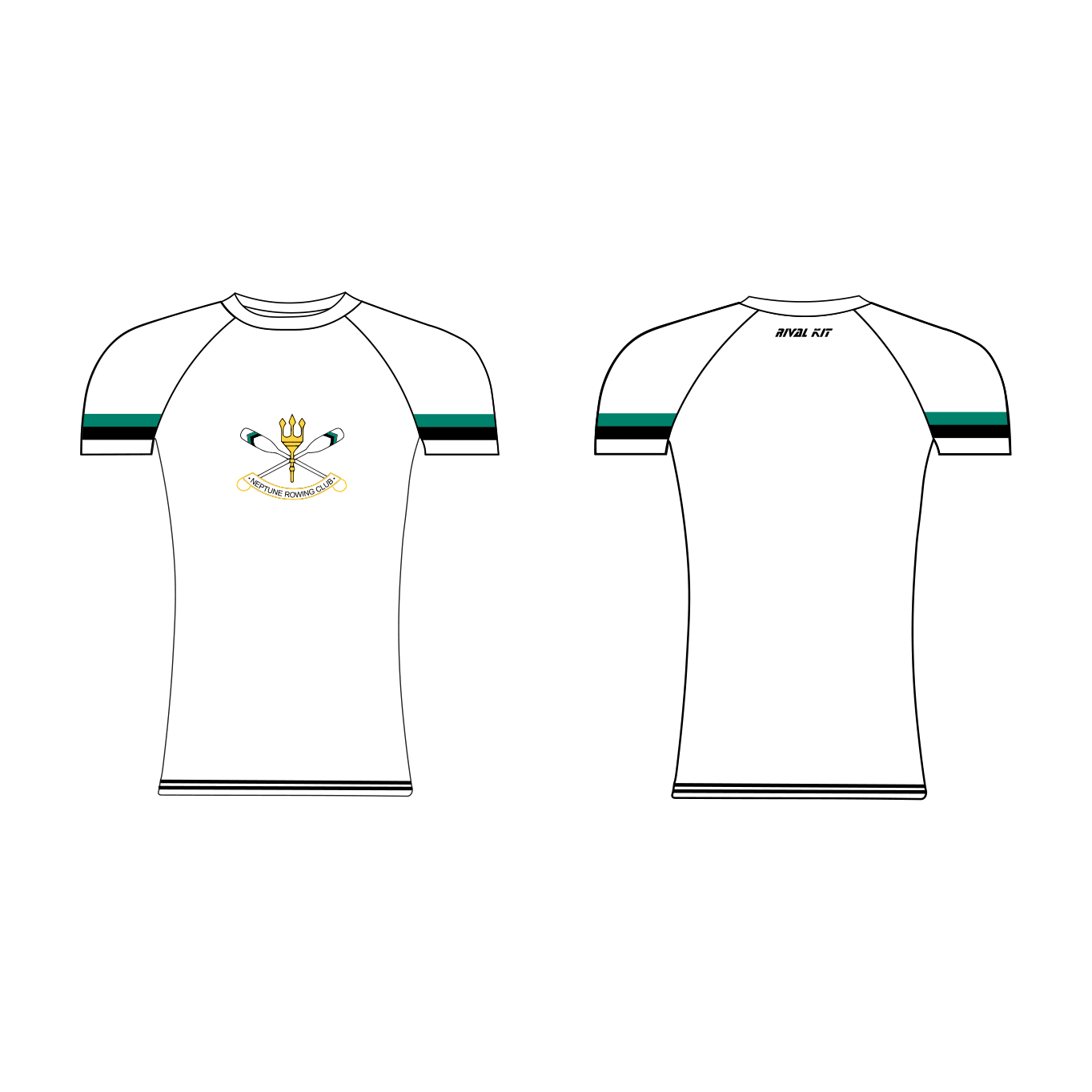 Neptune Short Sleeve White Training Base Layer