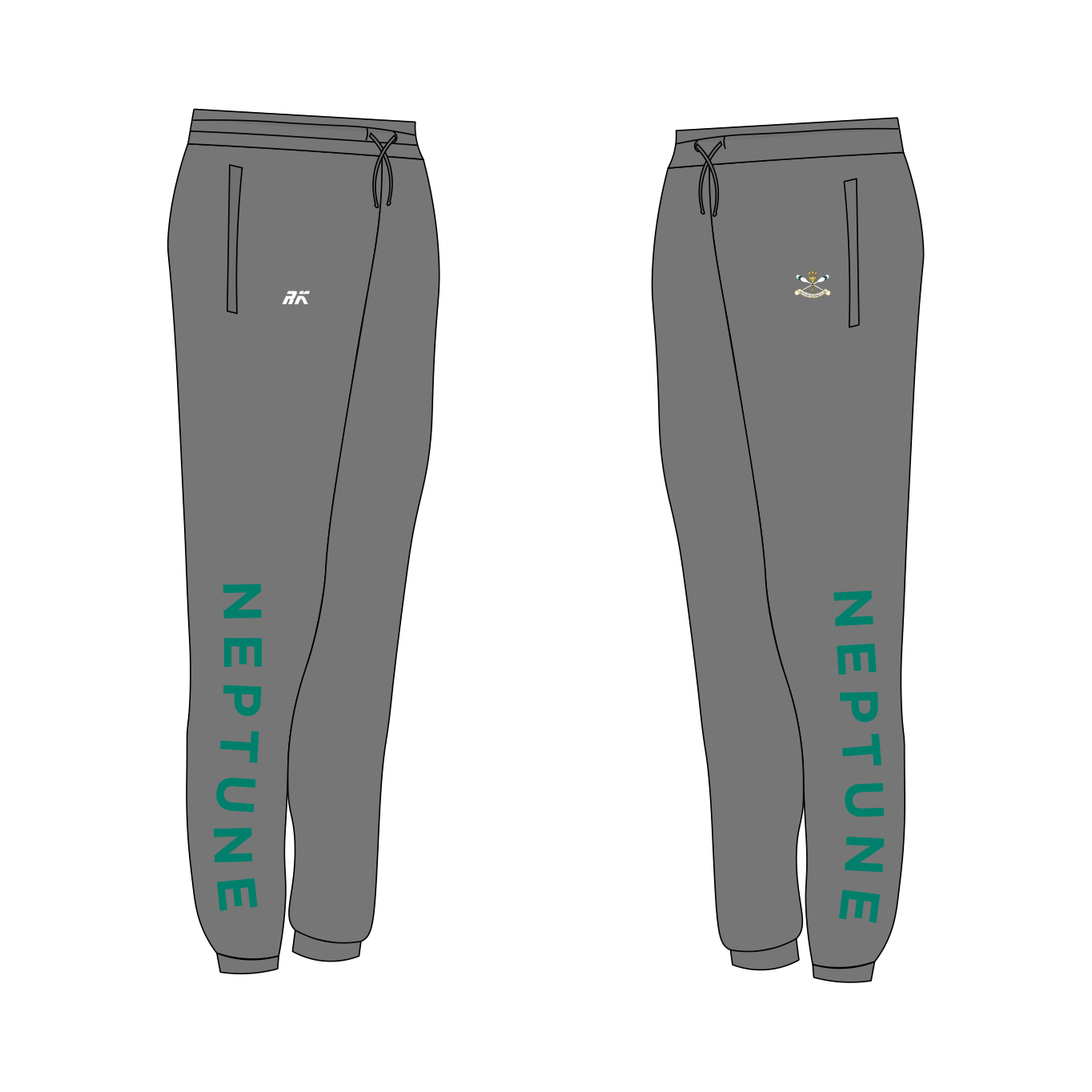 Neptune Rowing Club Joggies Grey