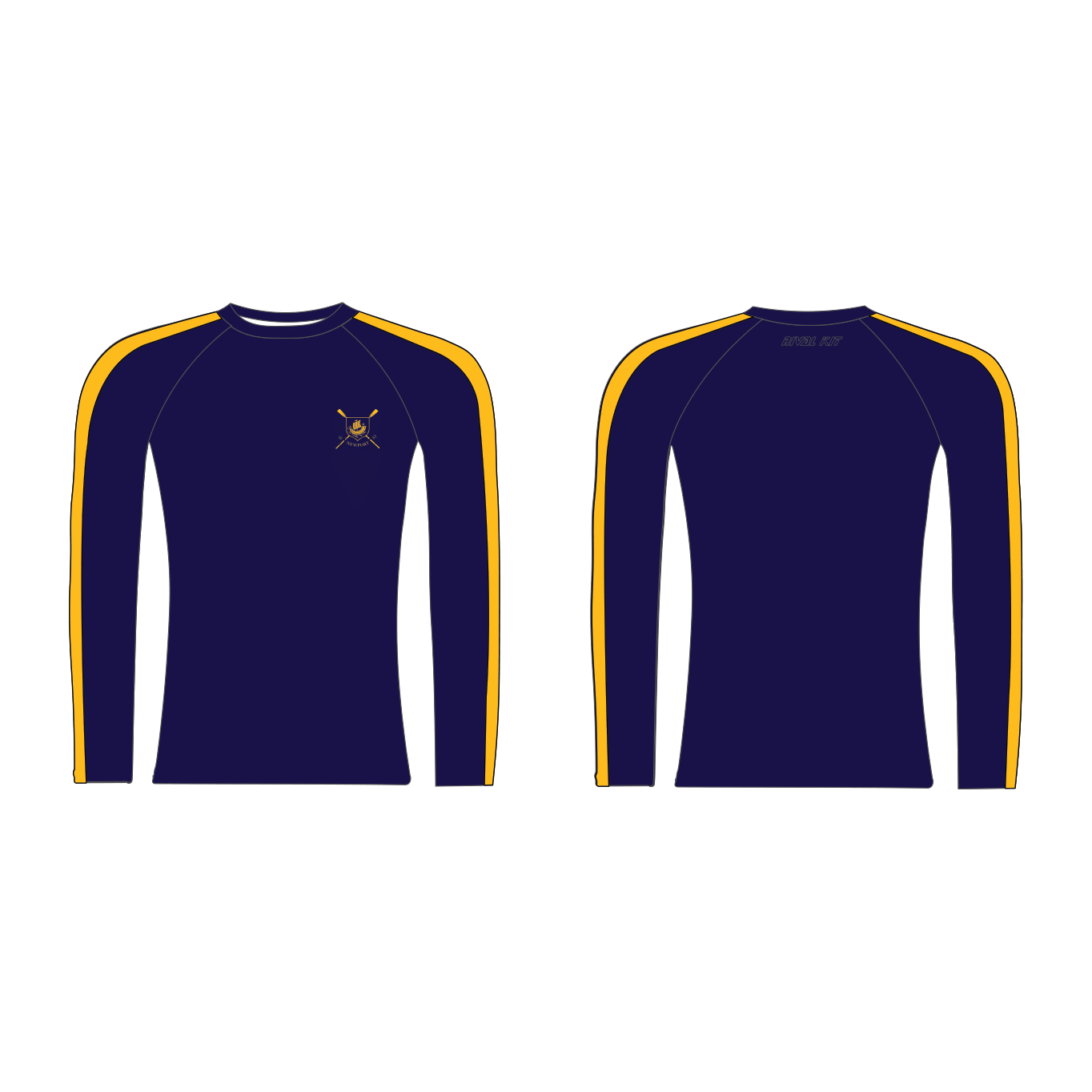 Newport Rowing Club Long Sleeve Baselayer Navy