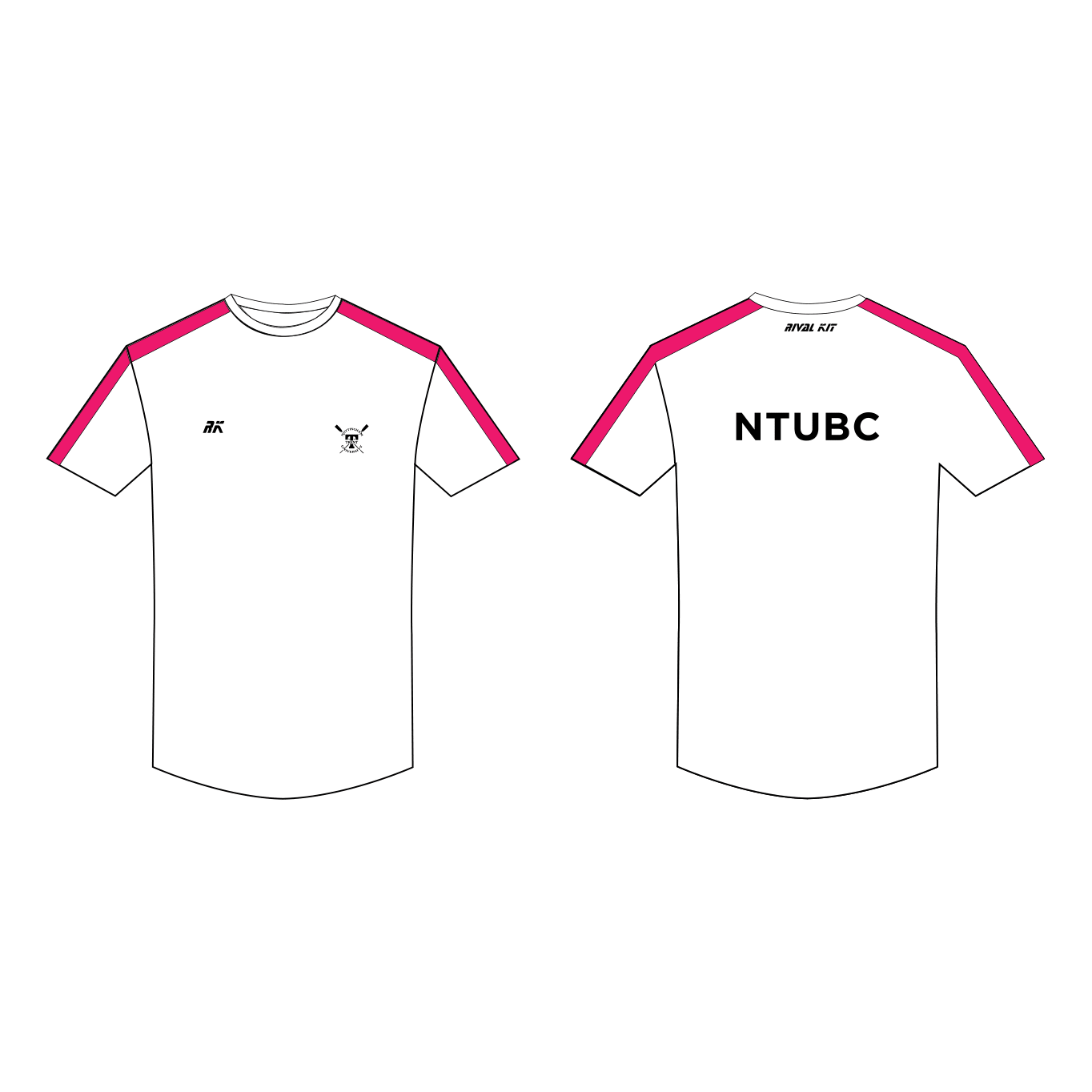 Nottingham Trent University Boat Club White Bespoke Gym T-Shirt