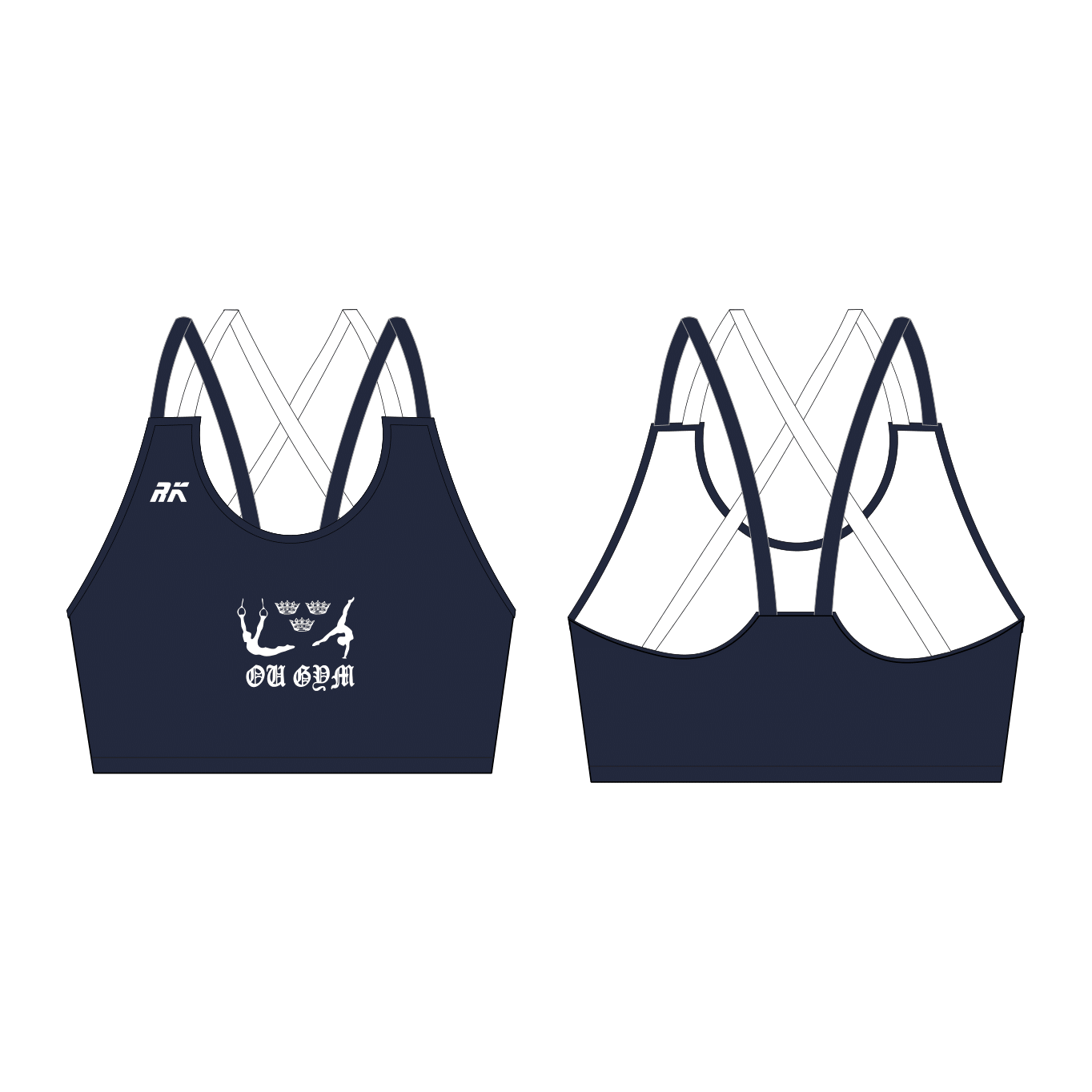 OU Gym Strappy Sports Bra