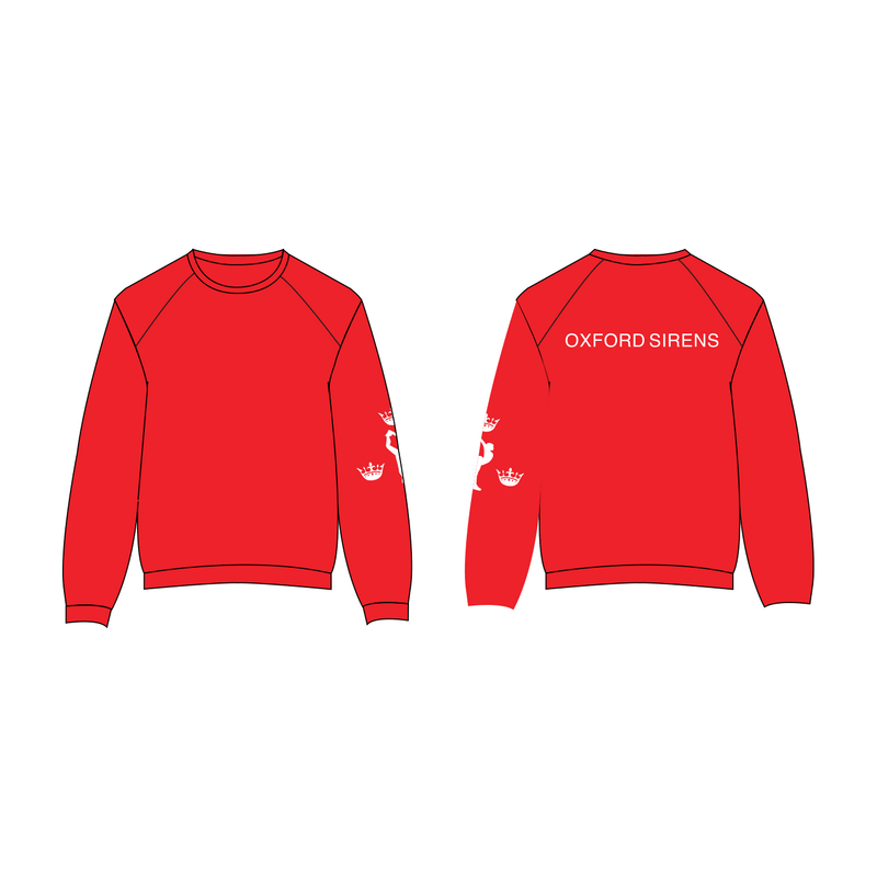 Oxford Sirens Cheerleading Red Sweatshirt