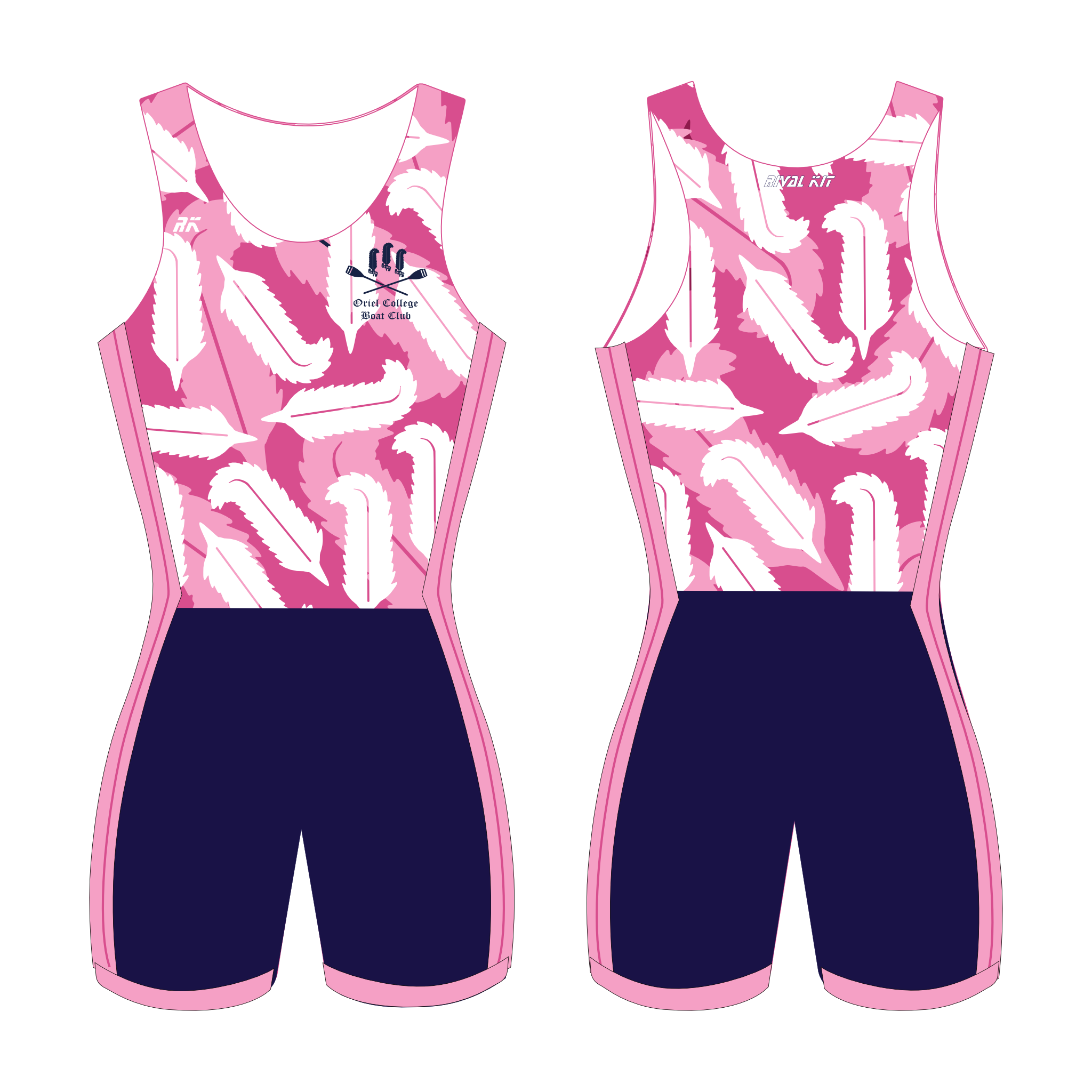 Oriel College Boat Club Oxford Training Pink AIOX