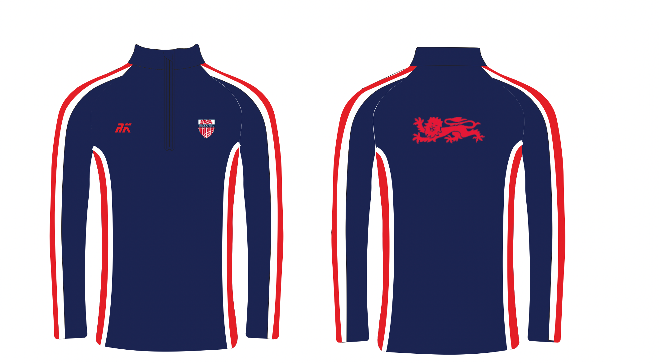 Newcastle University Athletics and Cross Country Club Striped Sleeve Performance Q-Zip