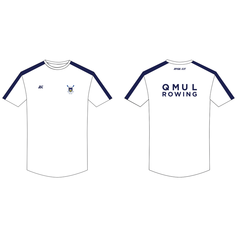 QMUL White Bespoke Gym T-Shirt