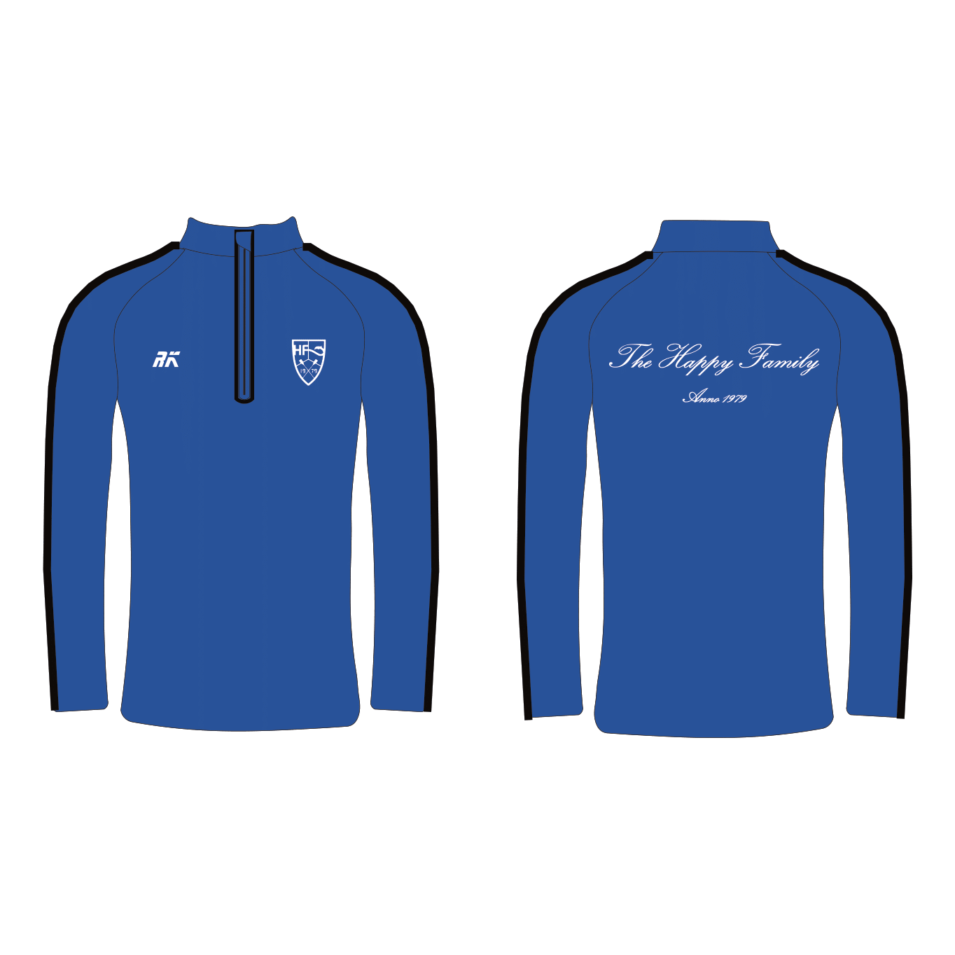 Roeihuis The Happy Family Performance Q-Zip Blue