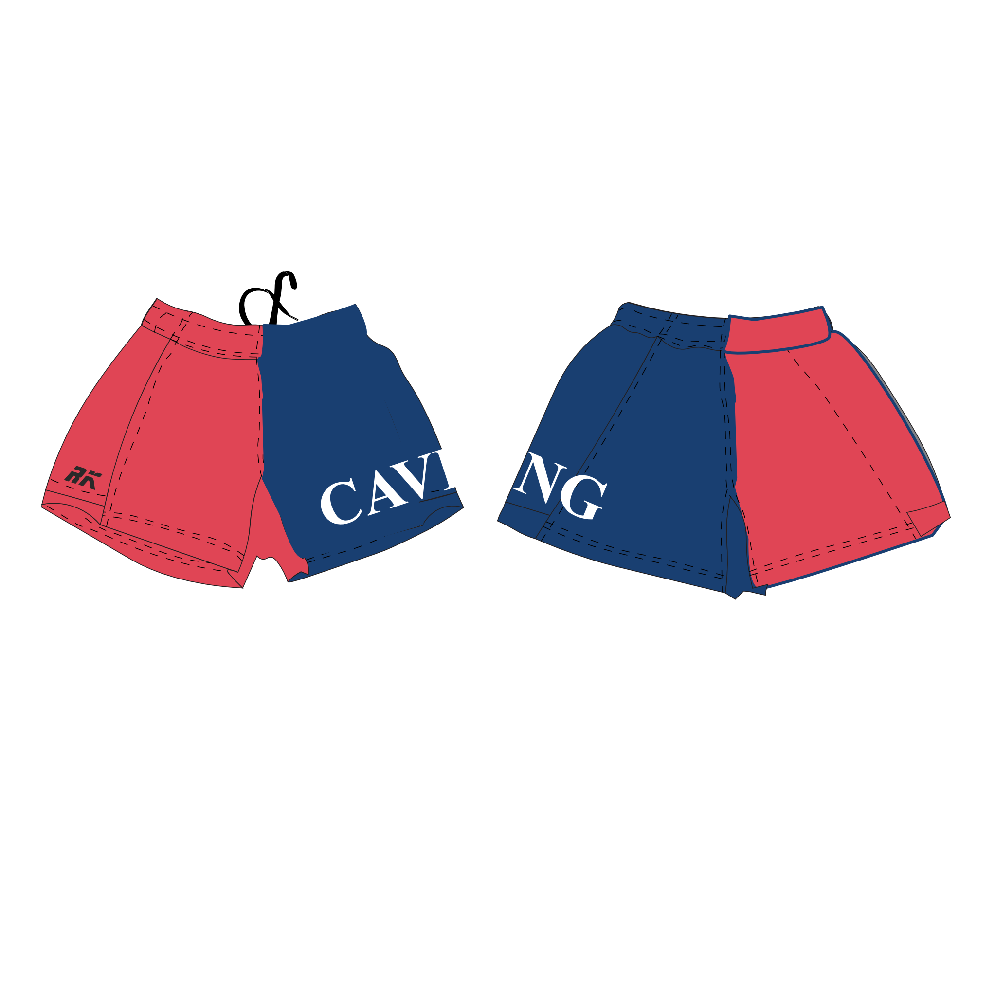 NEWCASTLE CAVING Rugby Shorts