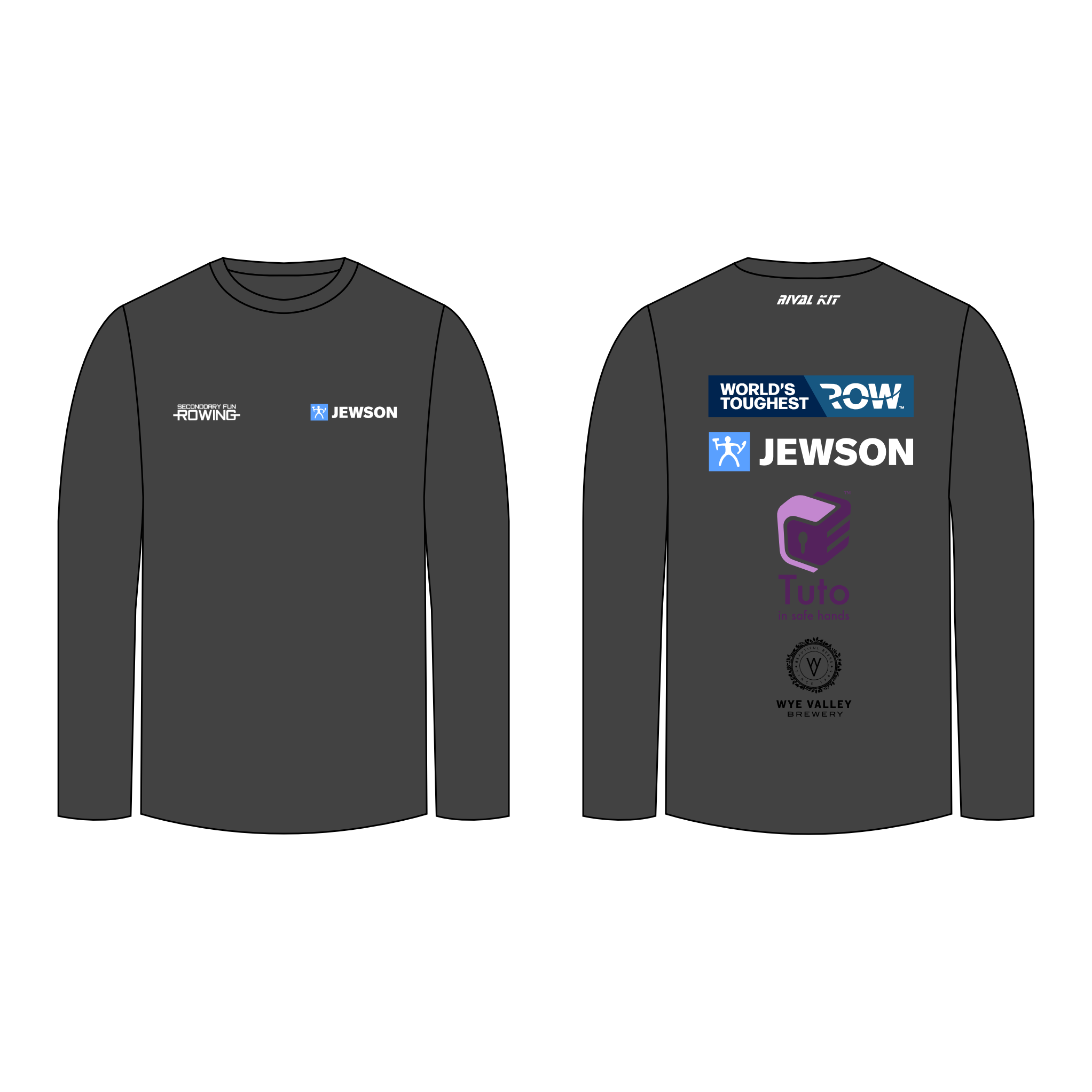 Secondoary Fun Long Sleeve Gym T-Shirt
